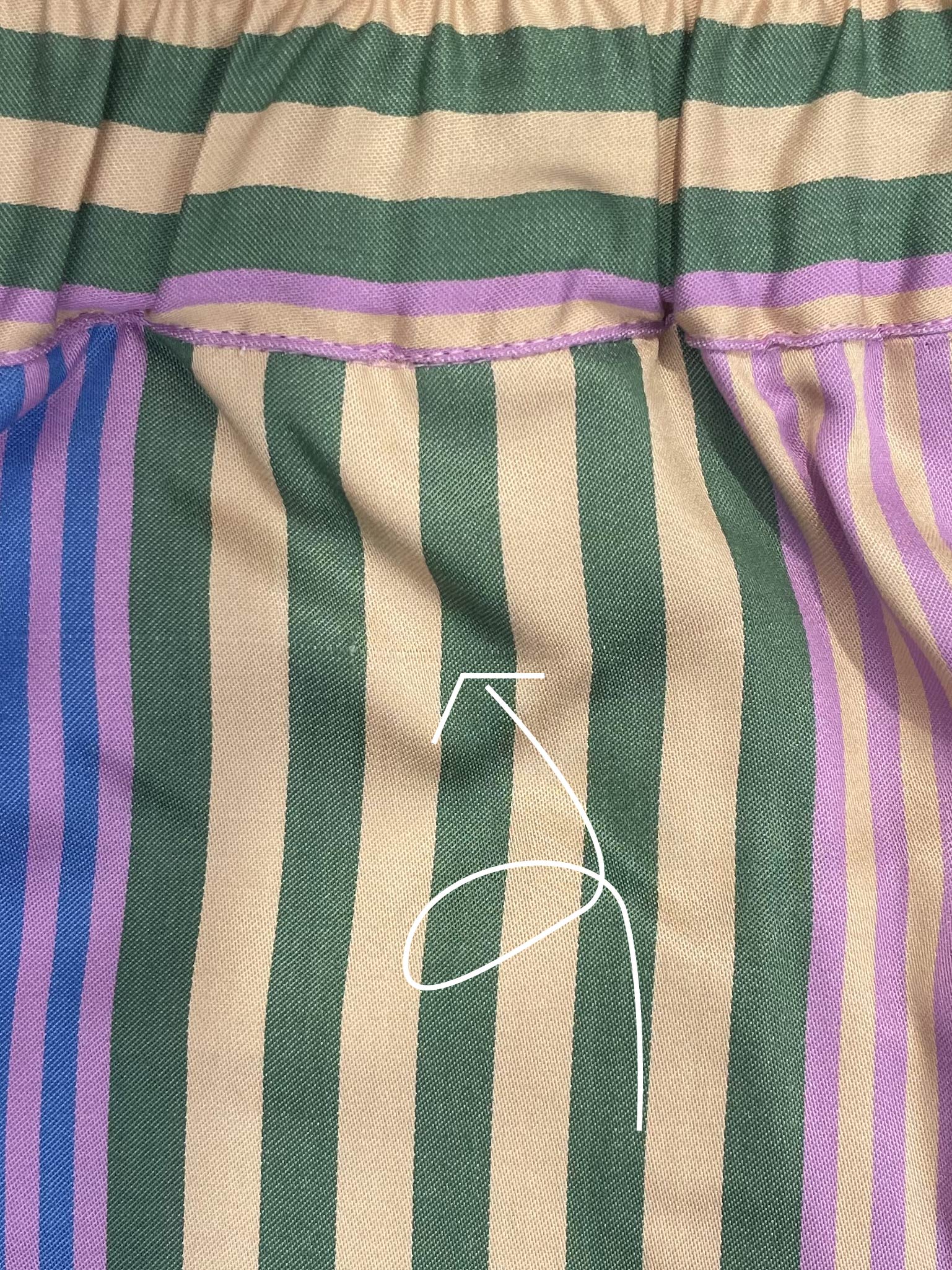(Im)perfekte Pyjama Shorts - funky stripe - XL