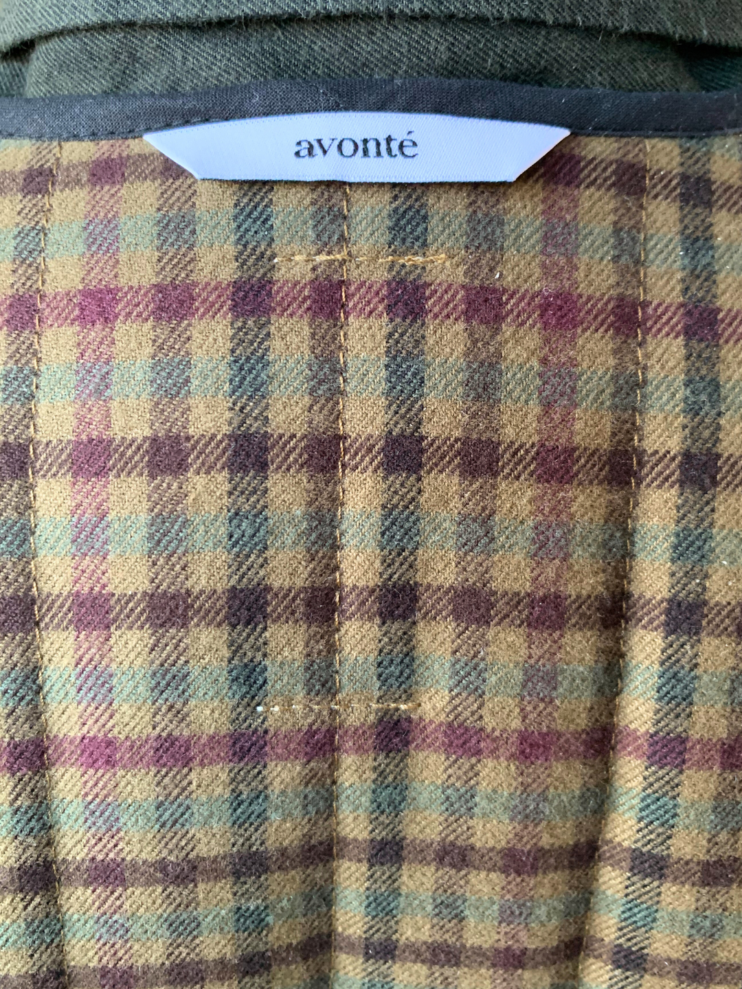 Padded Jacke - chestnut check
