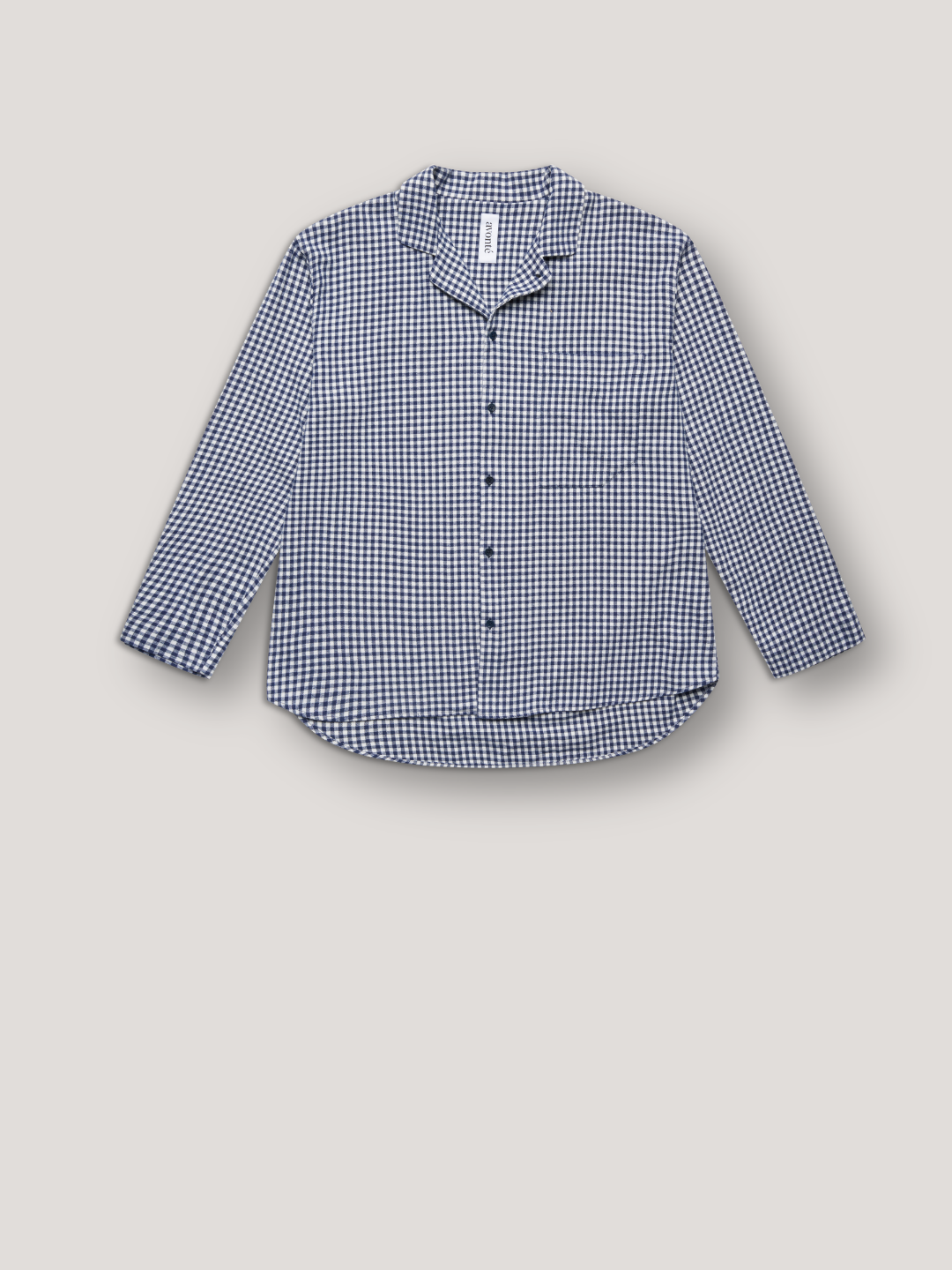 Pyjamahemd - little navy check