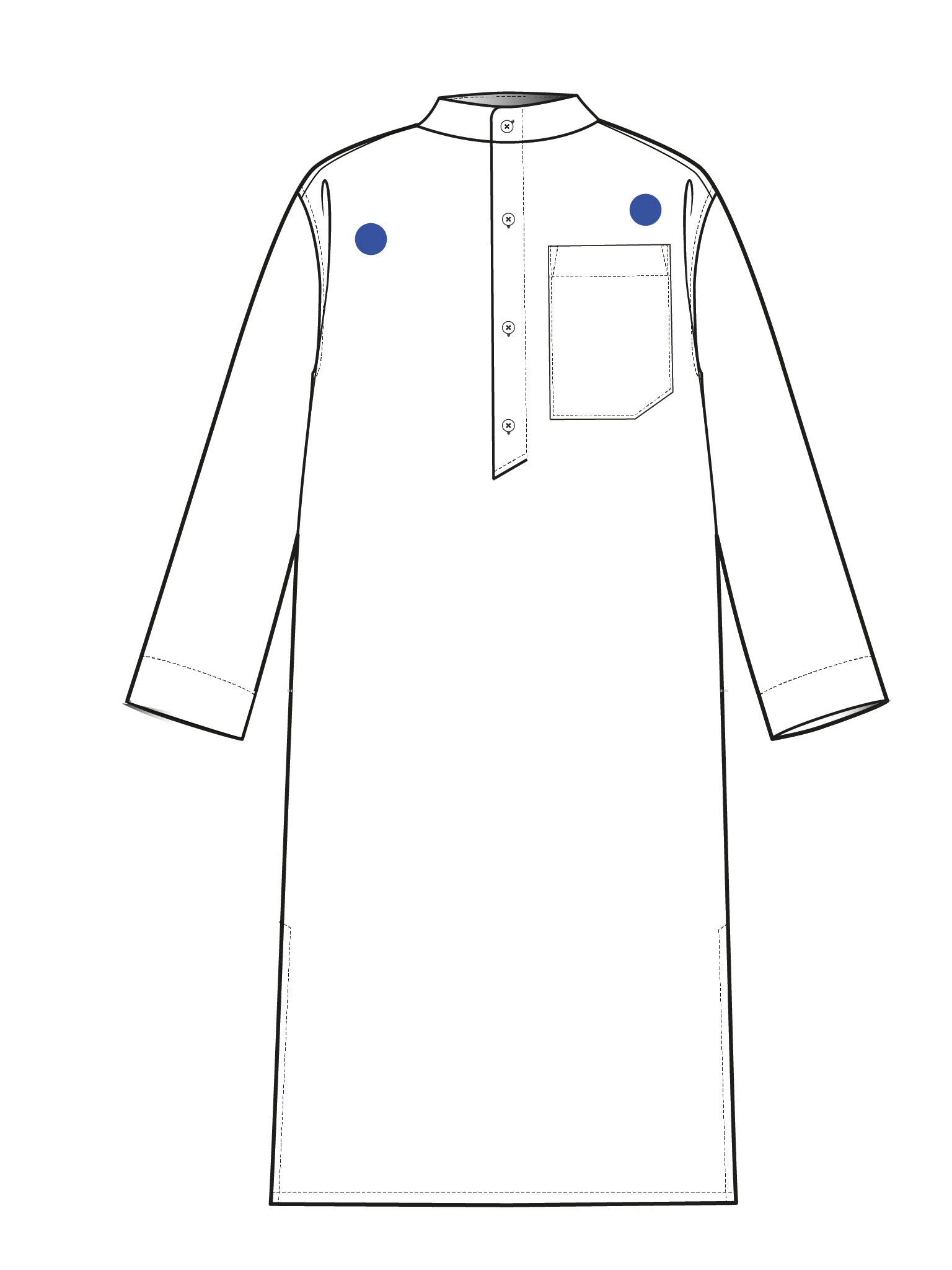 (Im)perfect Nightshirt - gratitude green stripe - M