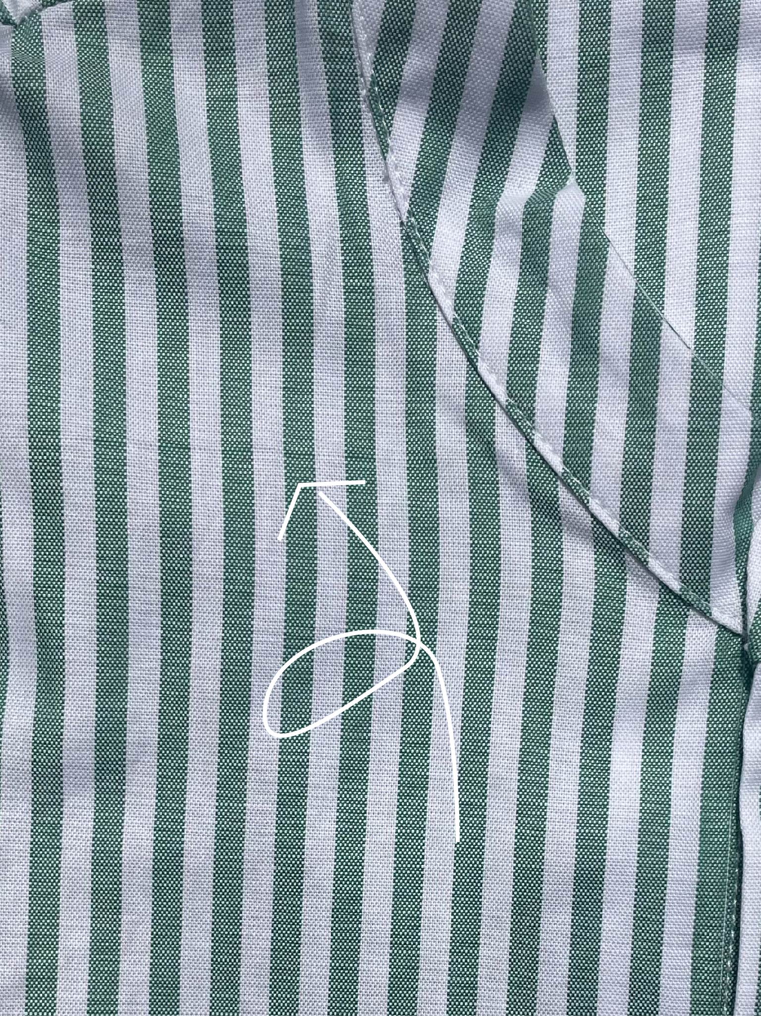 (Im)perfect Nightshirt - gratitude green stripe - M