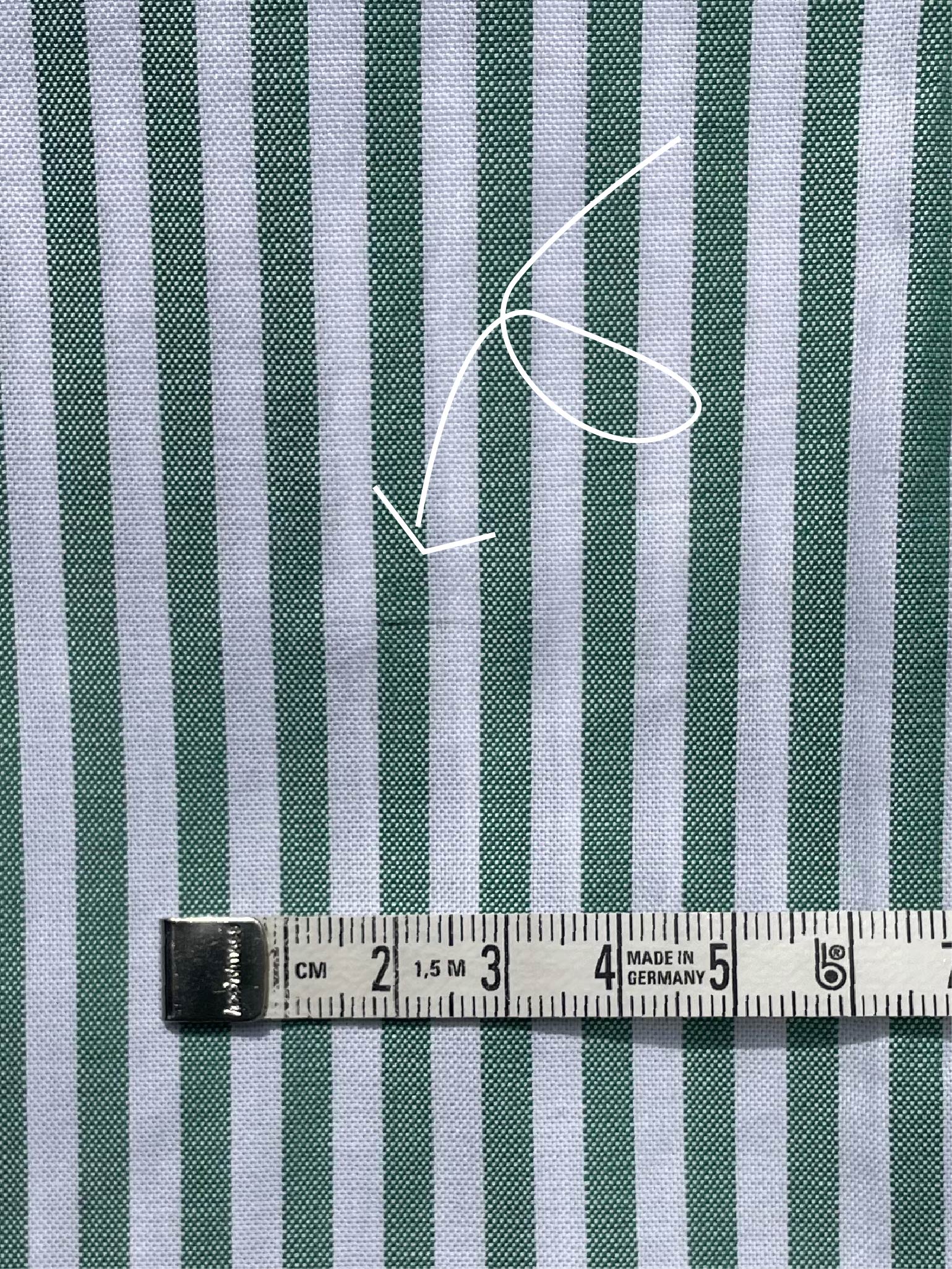 (Im)perfect Pyjama Shirt - gratitude green stripe - XS