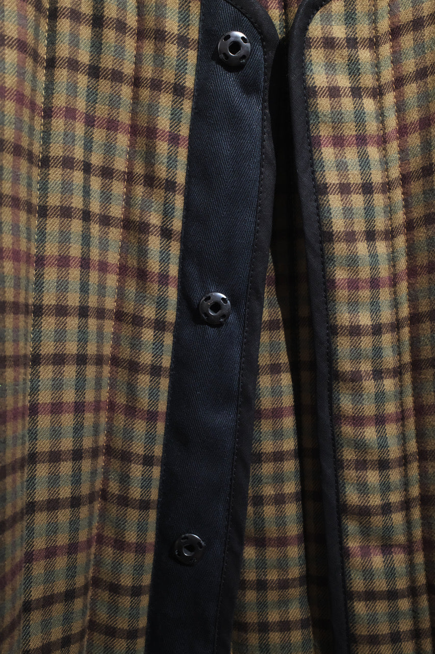 Padded Jacke - chestnut check