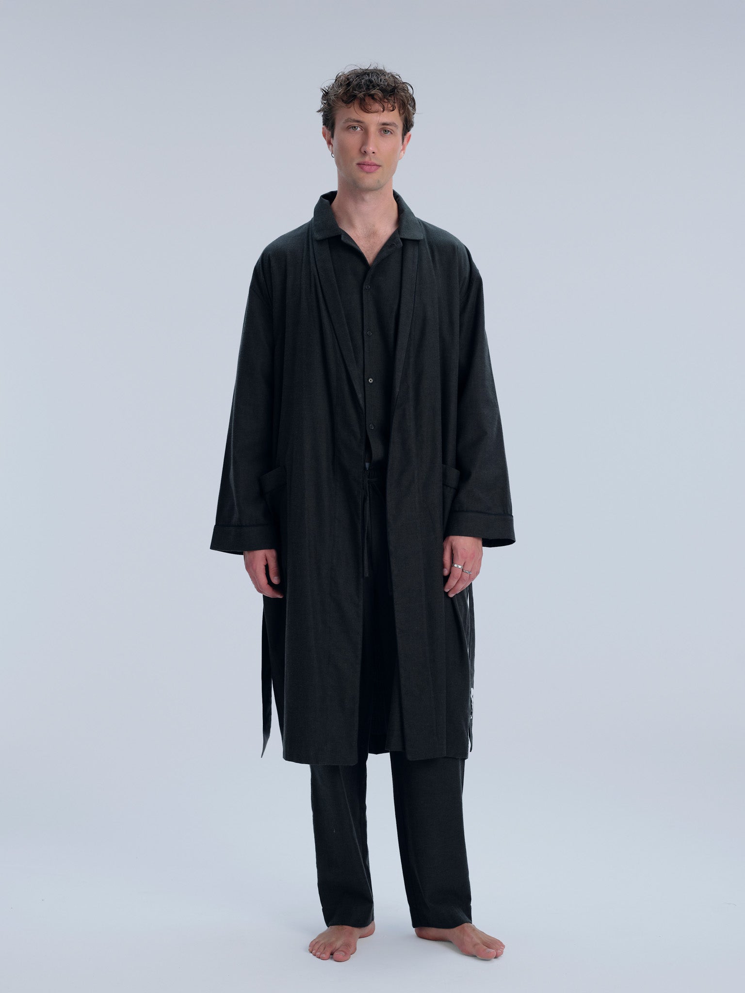 Pyjamaset (Hemd + Hose) - forest green