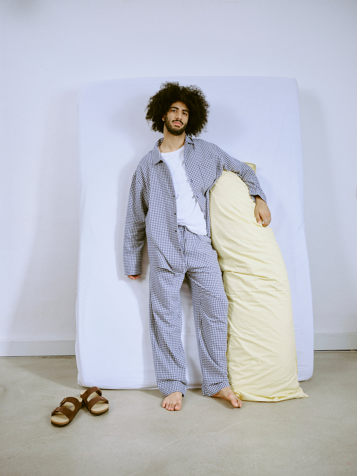 Pyjama Pants 2.0 - little navy check