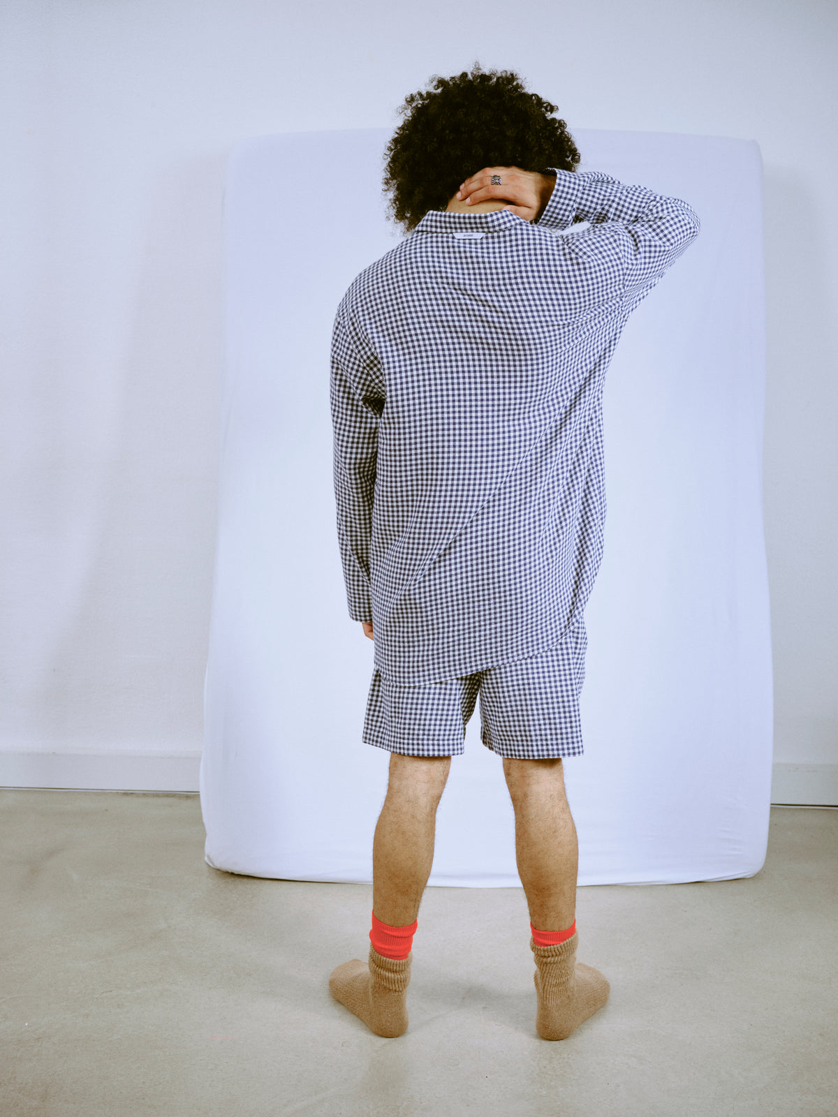 Easy Shorts - little navy check