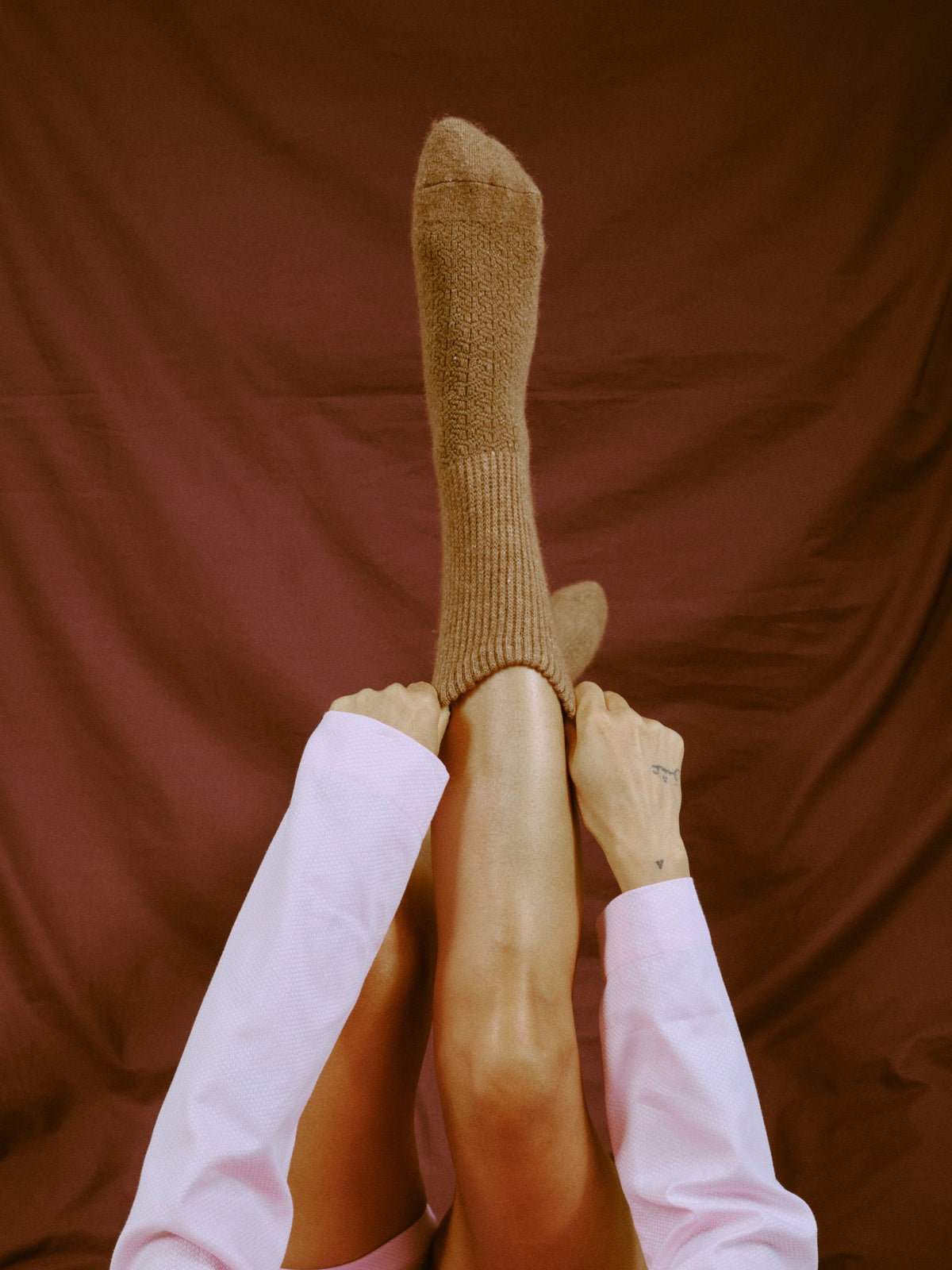 Wollsocken - brown