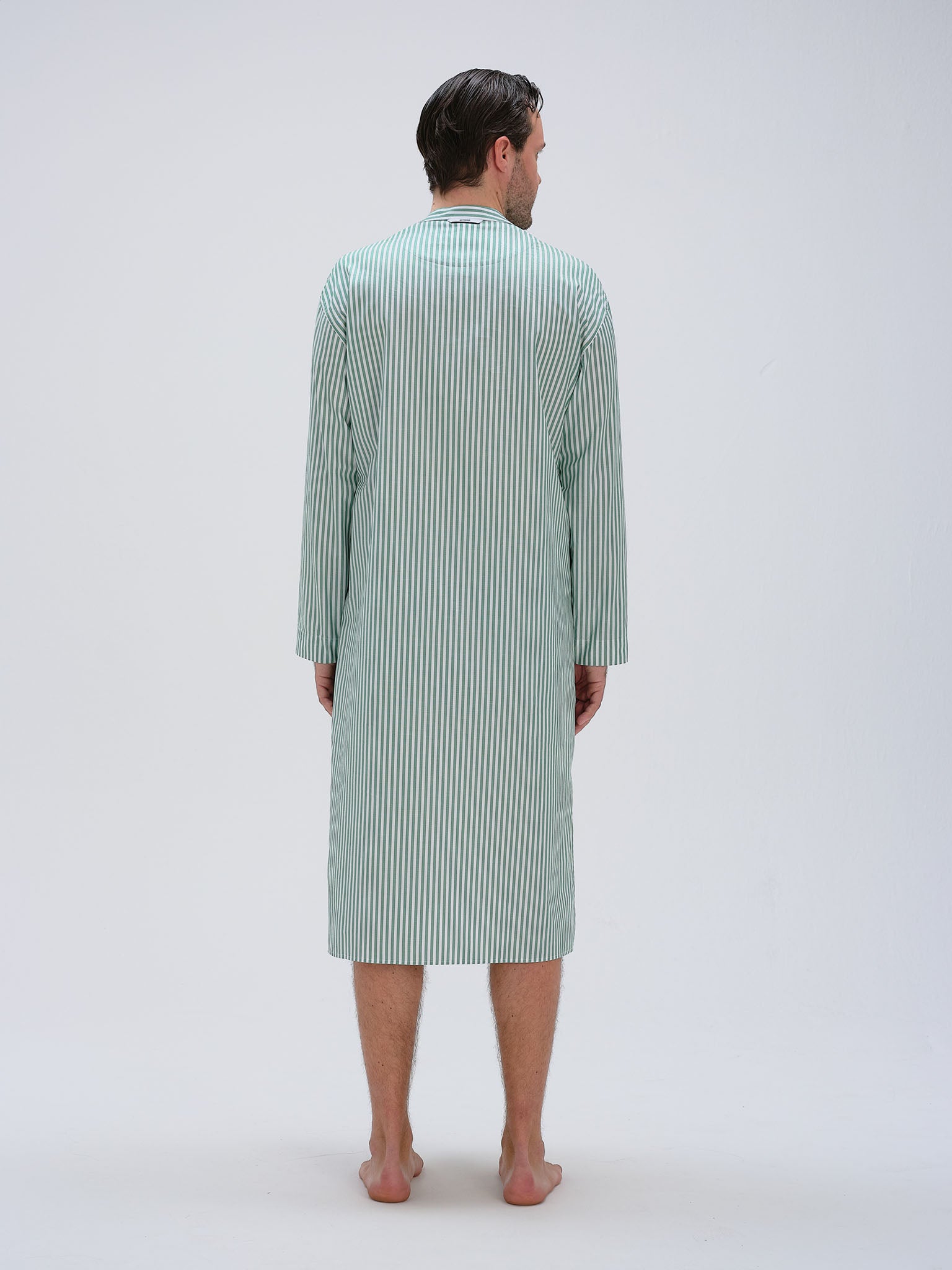 Nachthemd - gratitude green stripe