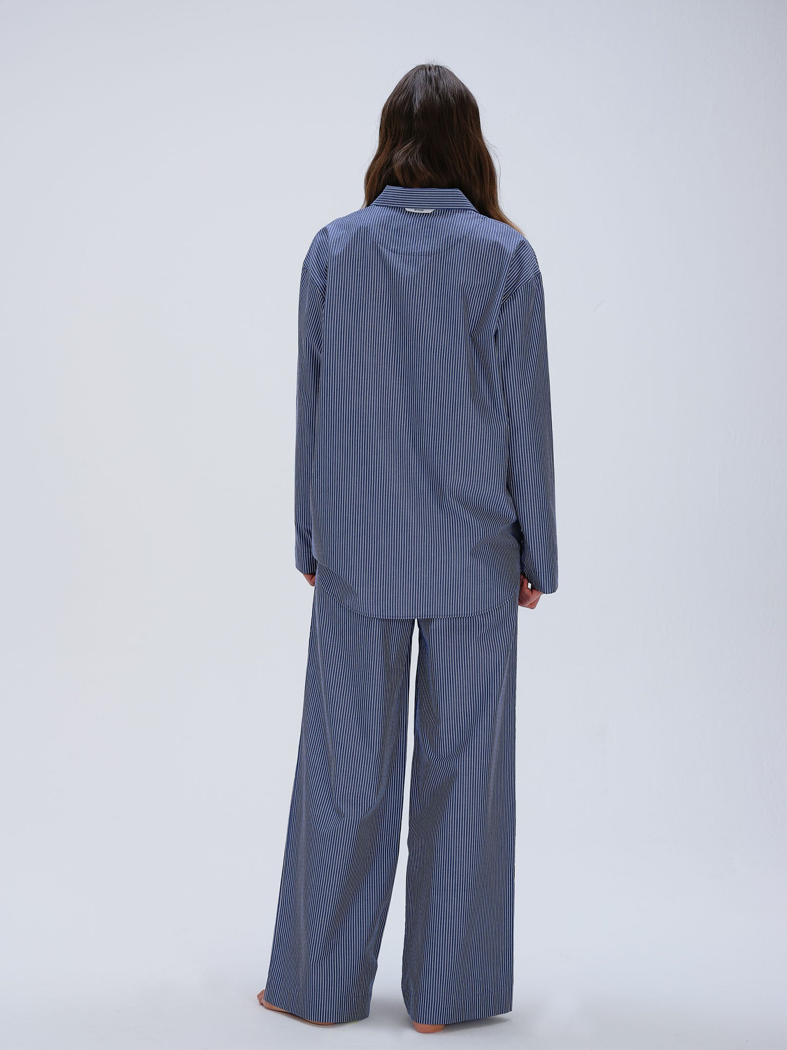Pyjamahemd - sailor blue stripe
