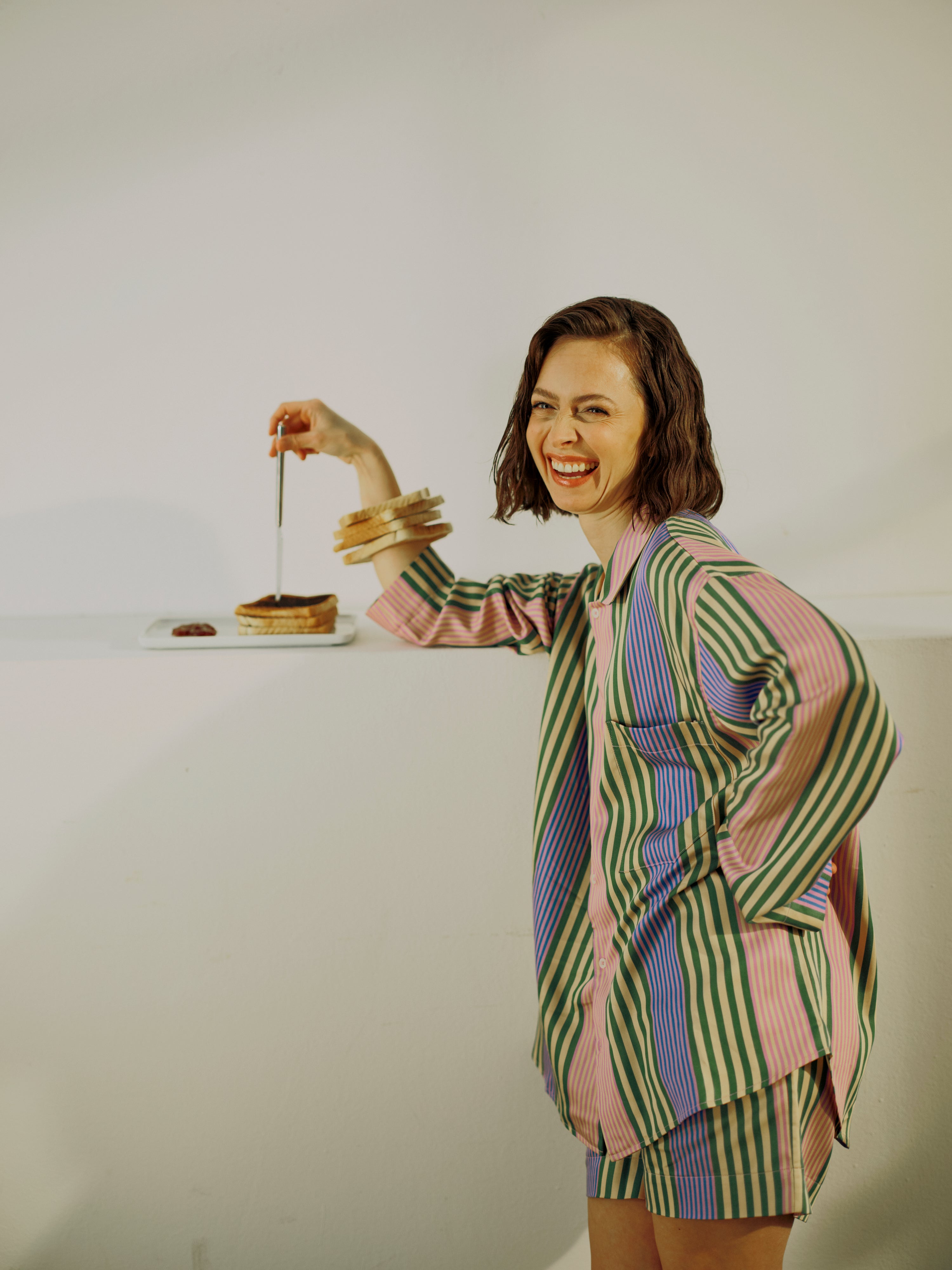 Pyjama Shirt - funky stripe