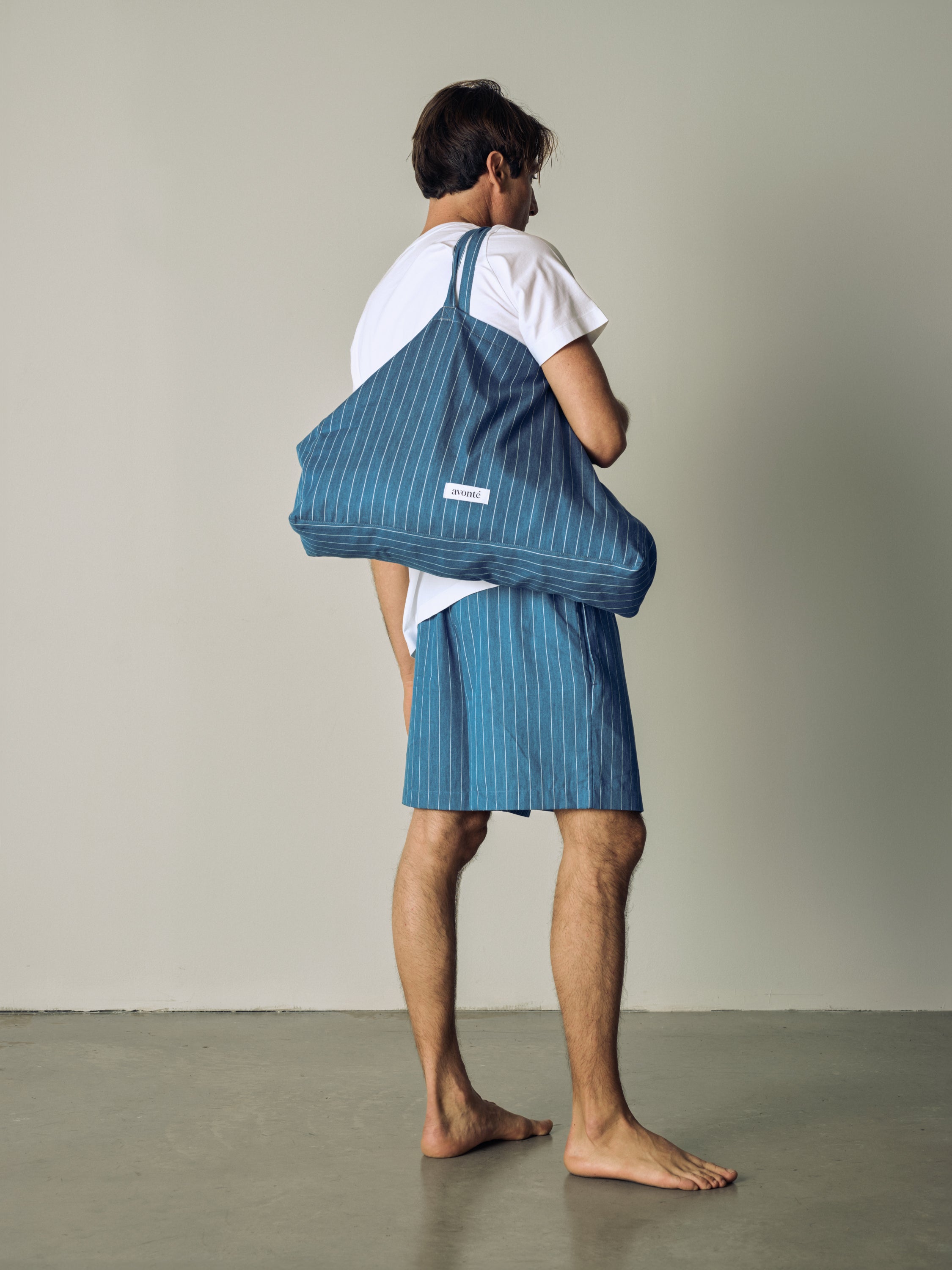 Tragetasche - ocean pinstripe