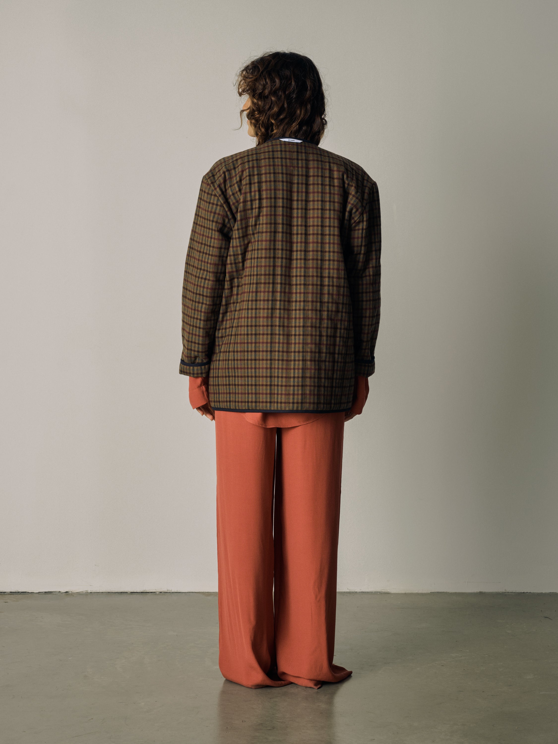 Padded Jacke - chestnut check