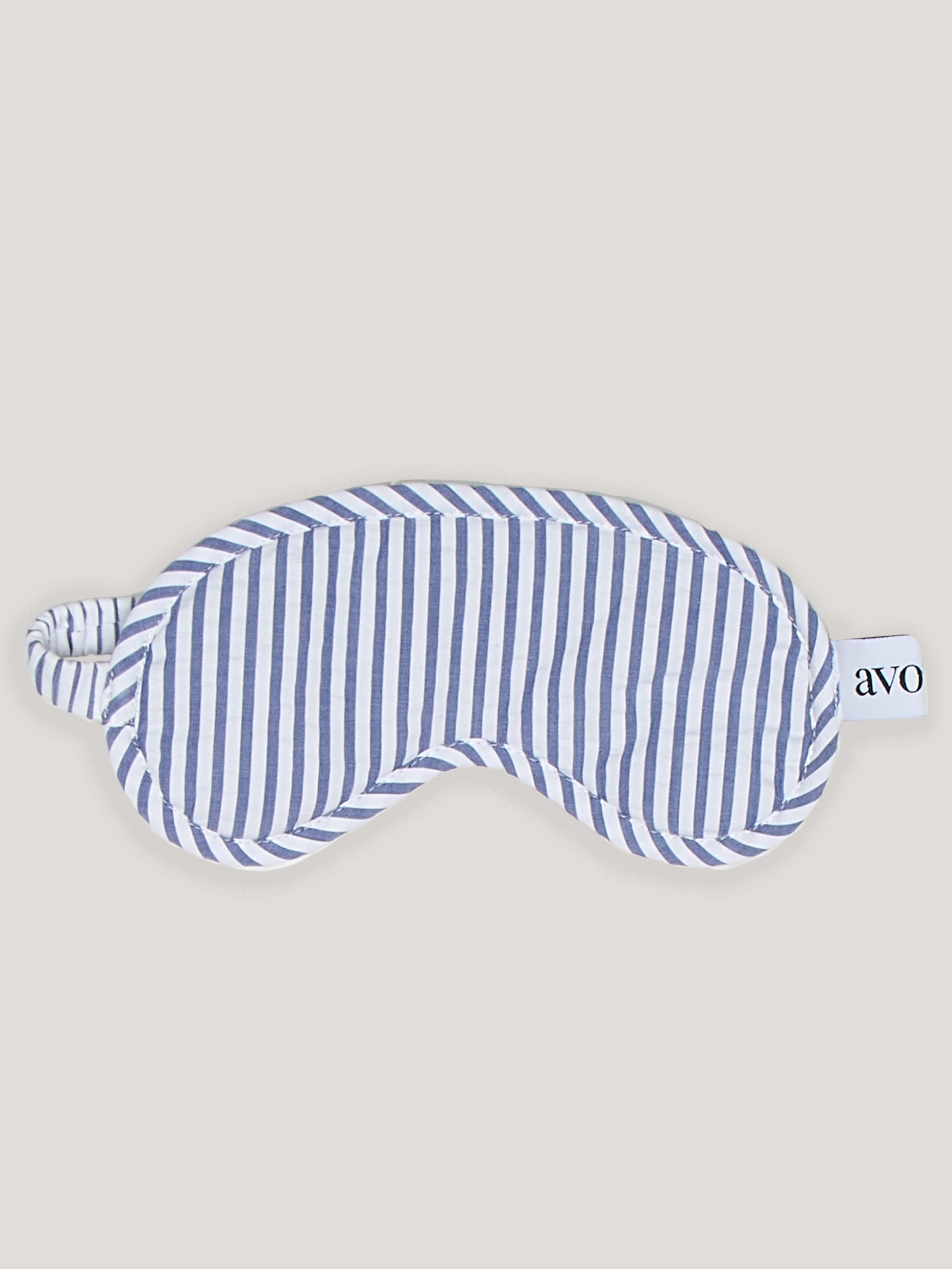 Schlafmaske - classic blue stripe