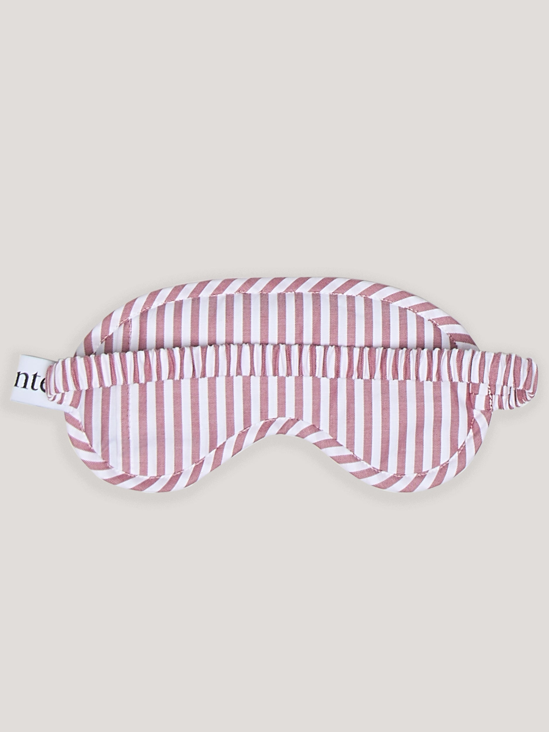 Schlafmaske - rusty red stripe
