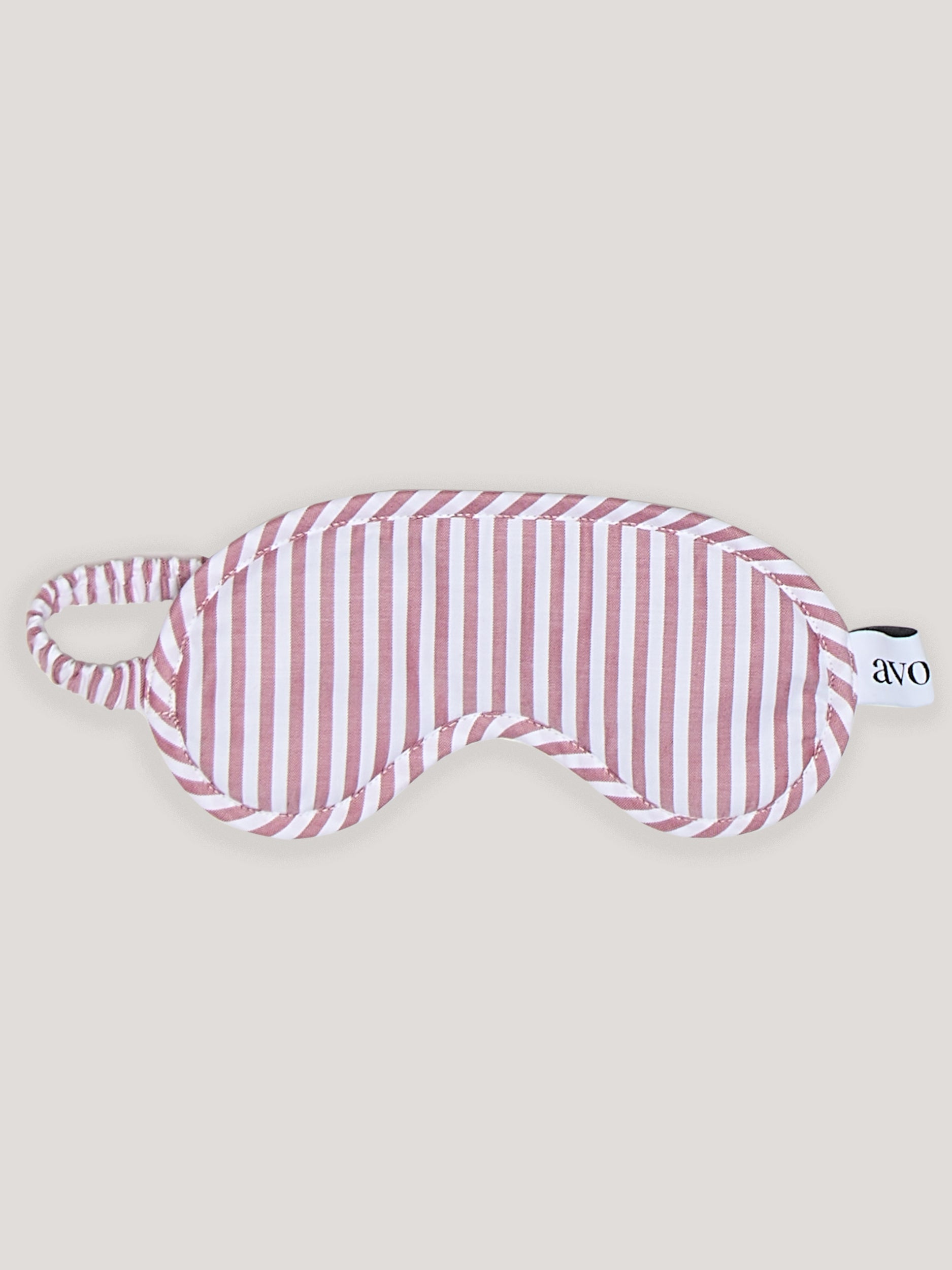 Schlafmaske - rusty red stripe