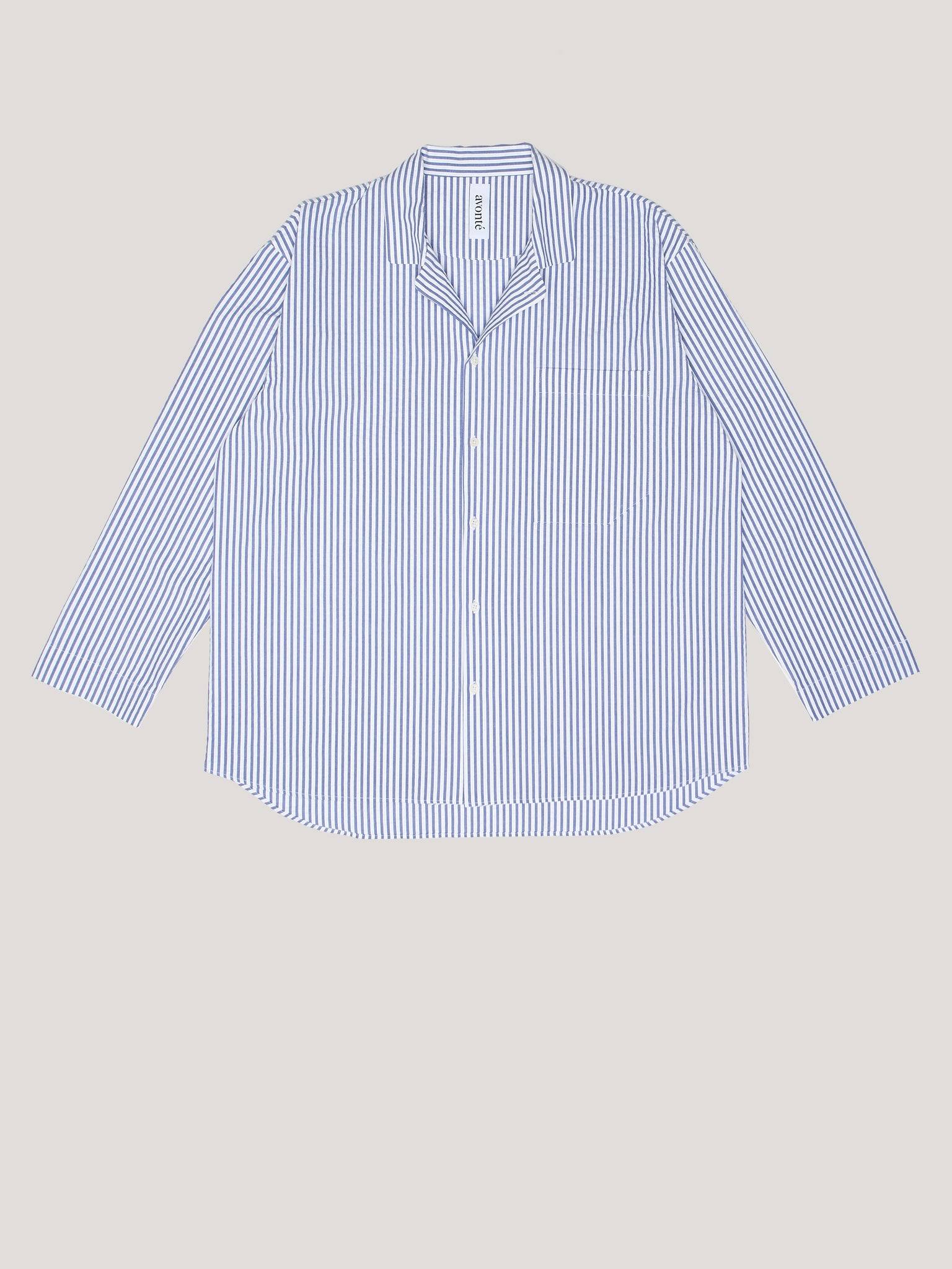 (Im)perfect Pyjama Shirt - classic blue stripe - M