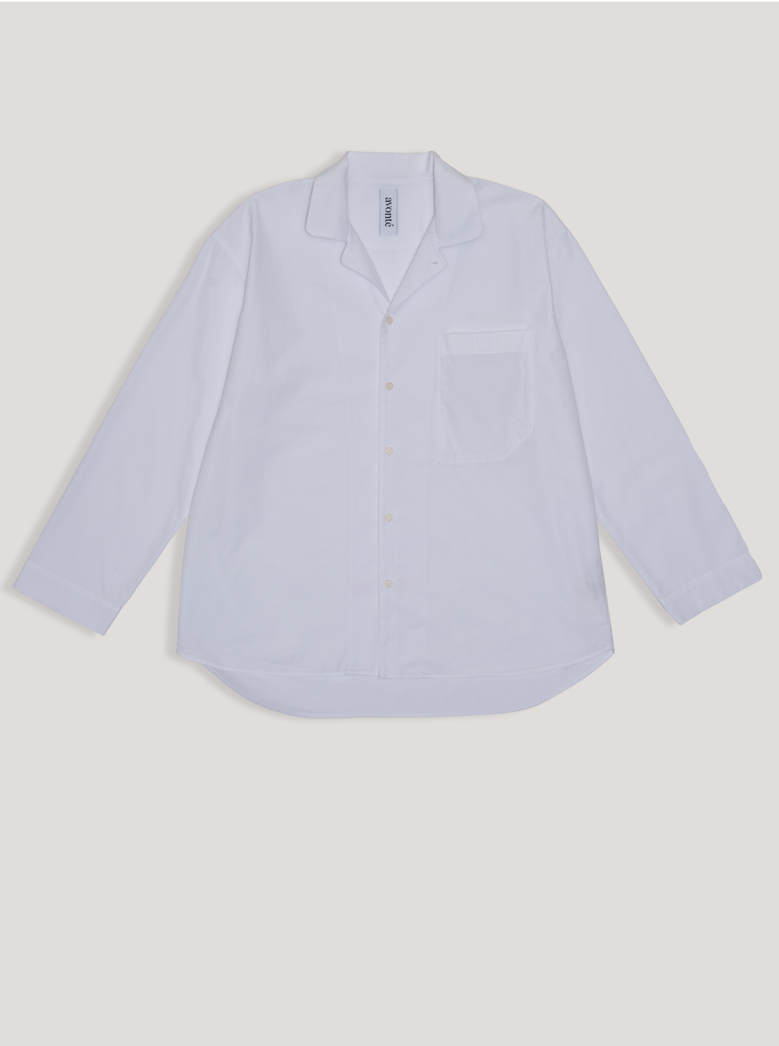 (Im)perfektes Pyjamahemd - worthy white - S