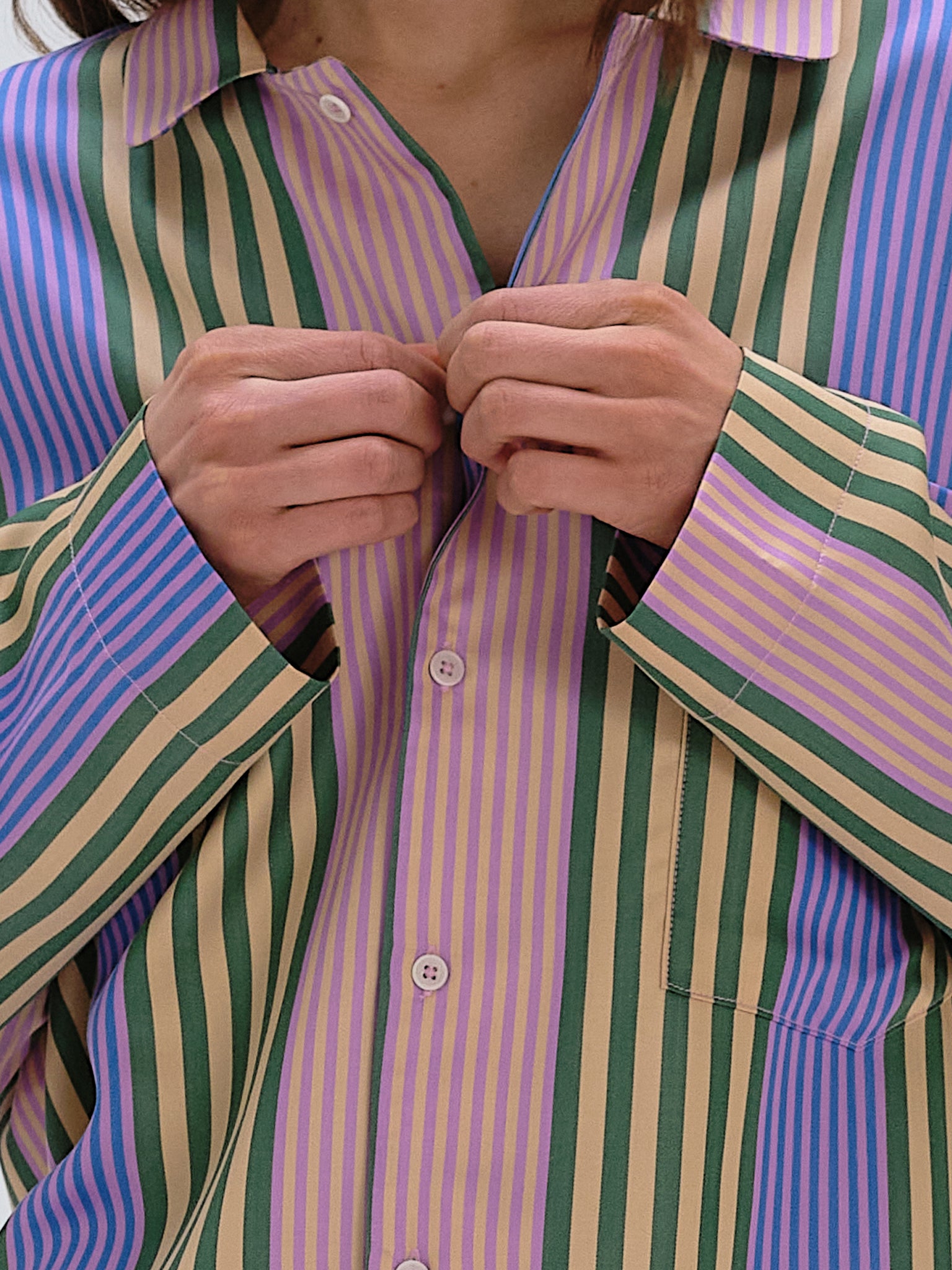 Pyjama Shirt - funky stripe
