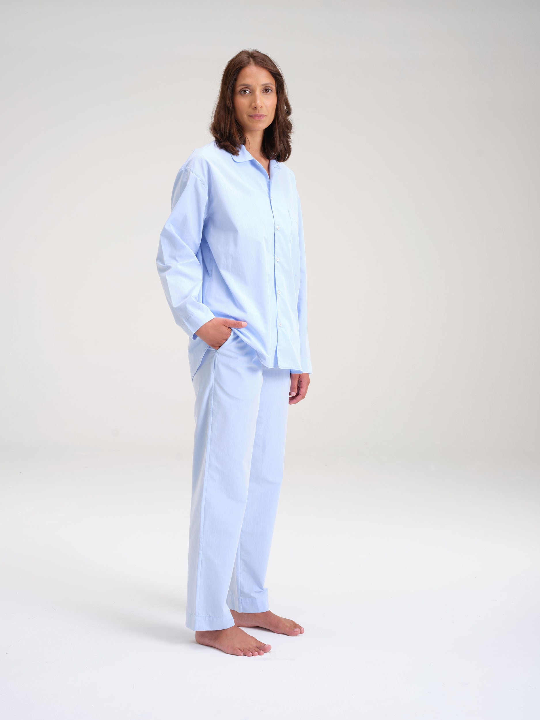 Pyjama Shirt - breeze blue
