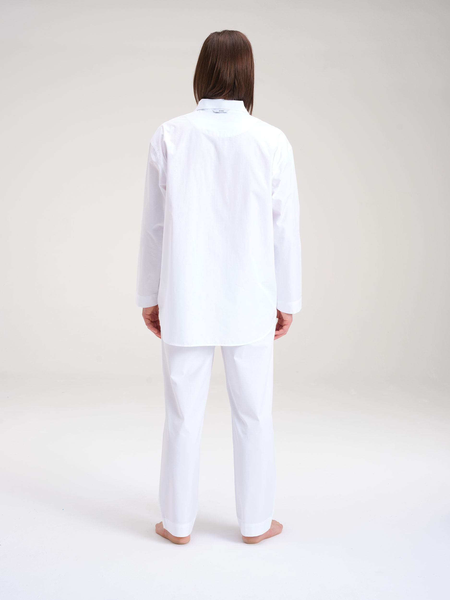 Pyjamaset (Hemd + Hose) - worthy white