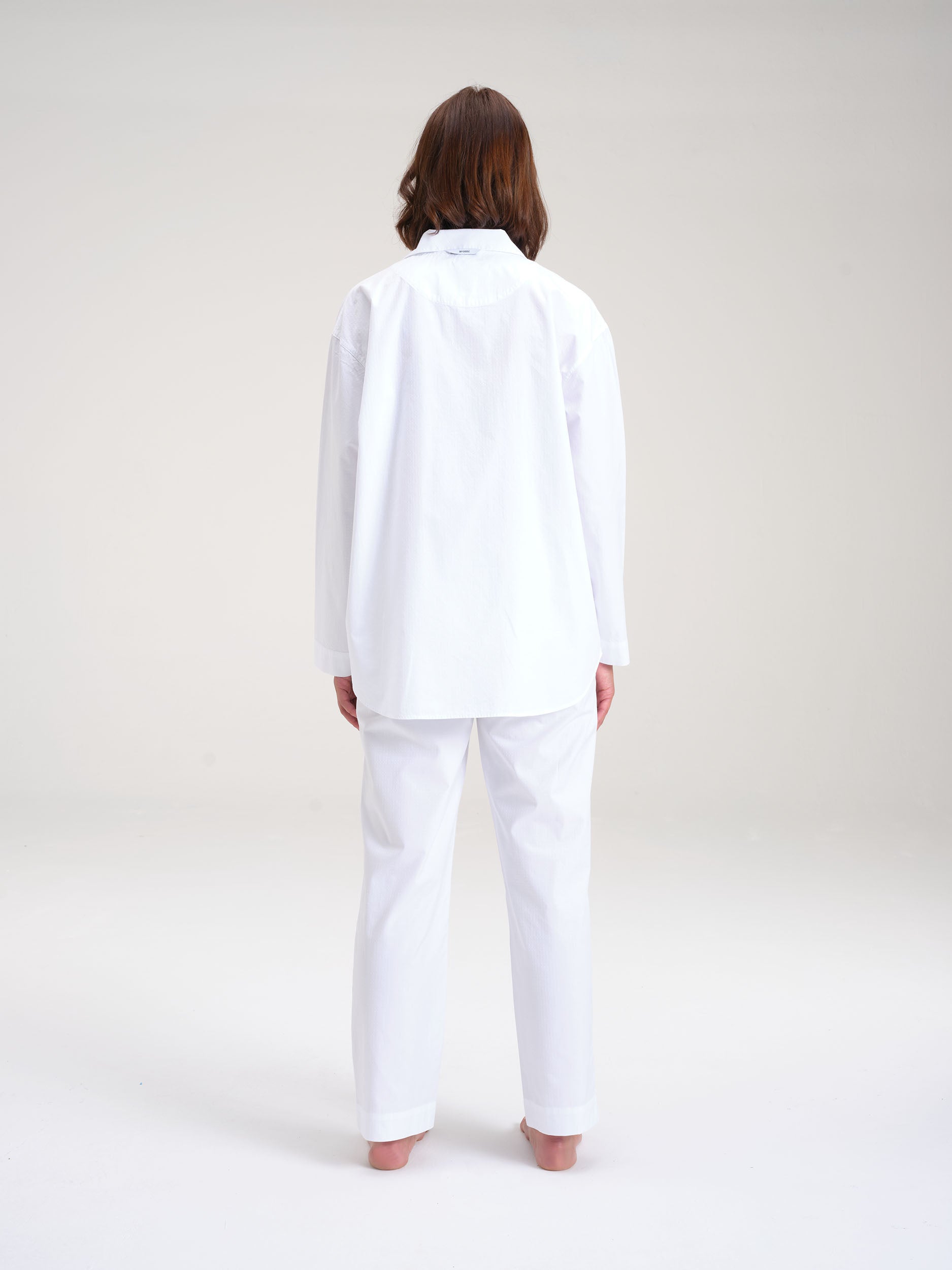 Pyjamaset (Hemd + Hose) - worthy white