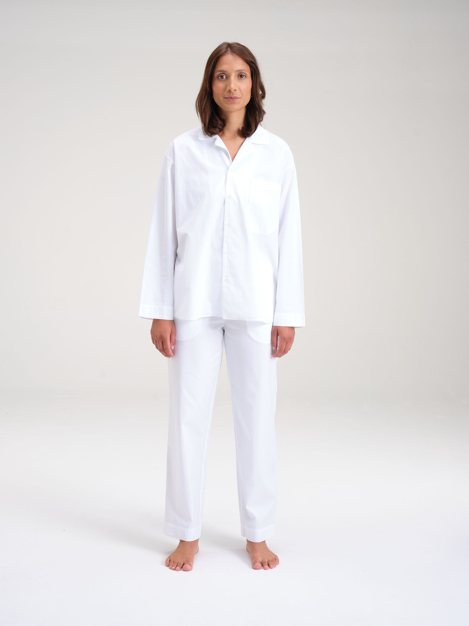 (Im)perfekte Pyjamahose - worthy white - M