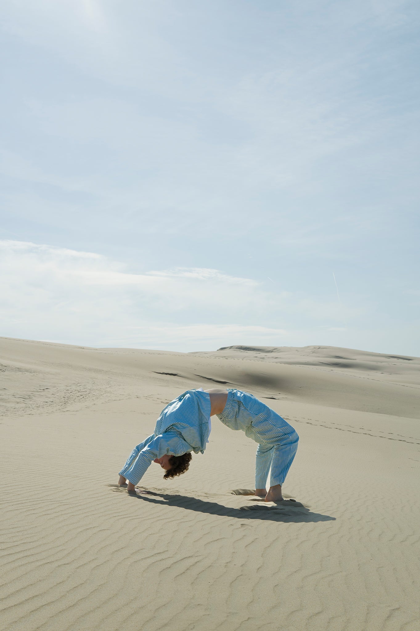 Pyjama Set (Shirt + Pants) - gratitude green stripe