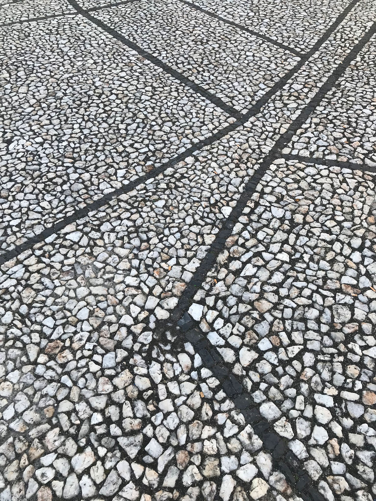 street in portugal with paving stones