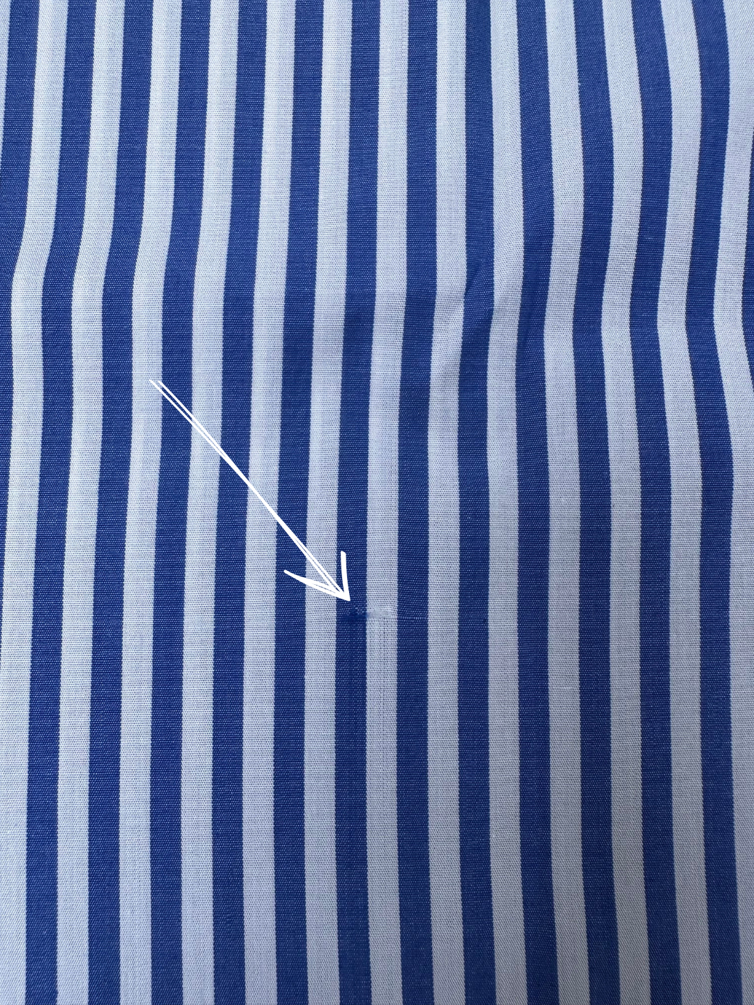 (Im)perfect Pyjama Shirt - indigo blue stripe - L