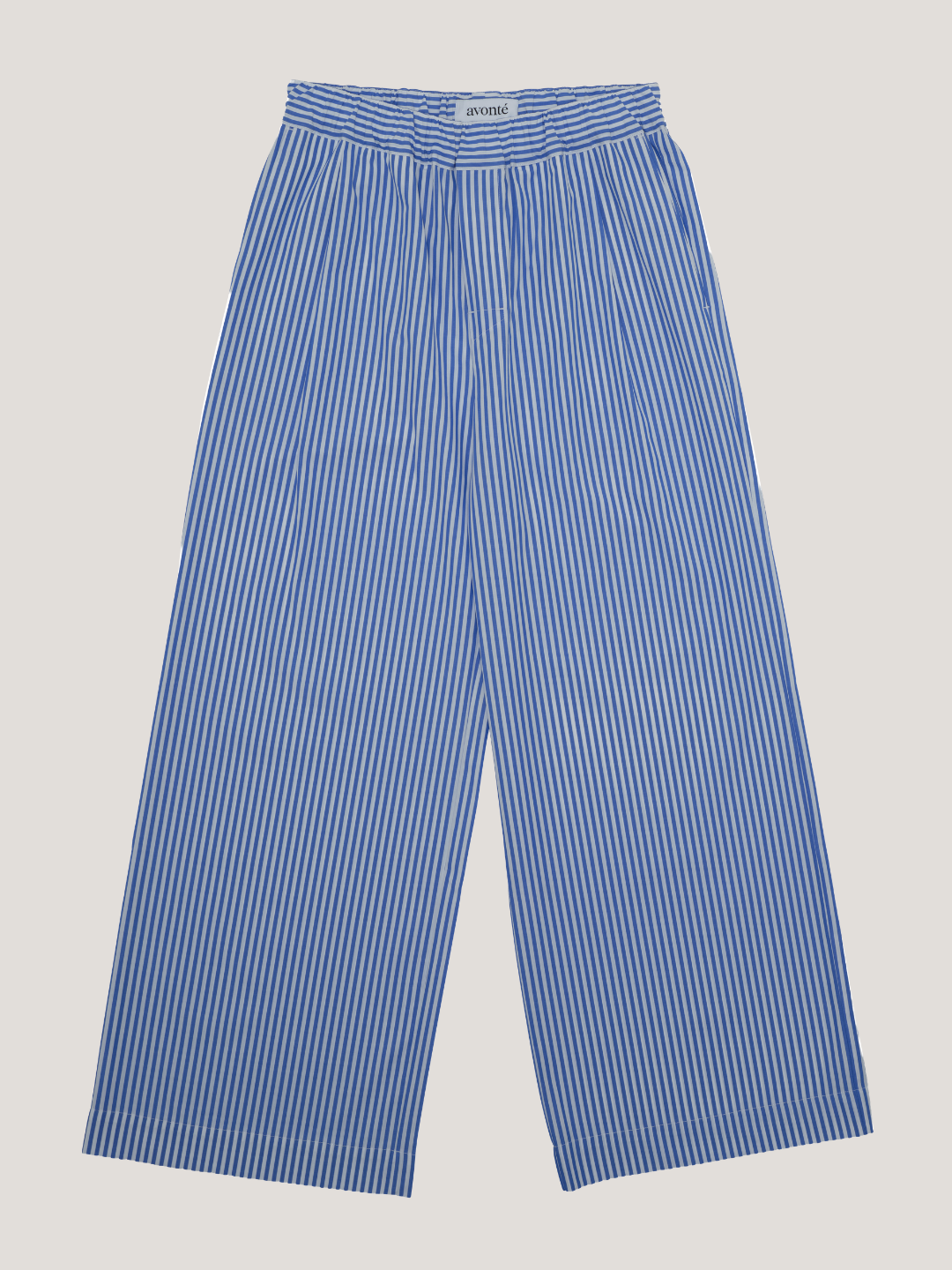 (Im)perfect Wideleg Pyjama Pants - indigo blue stripe - S