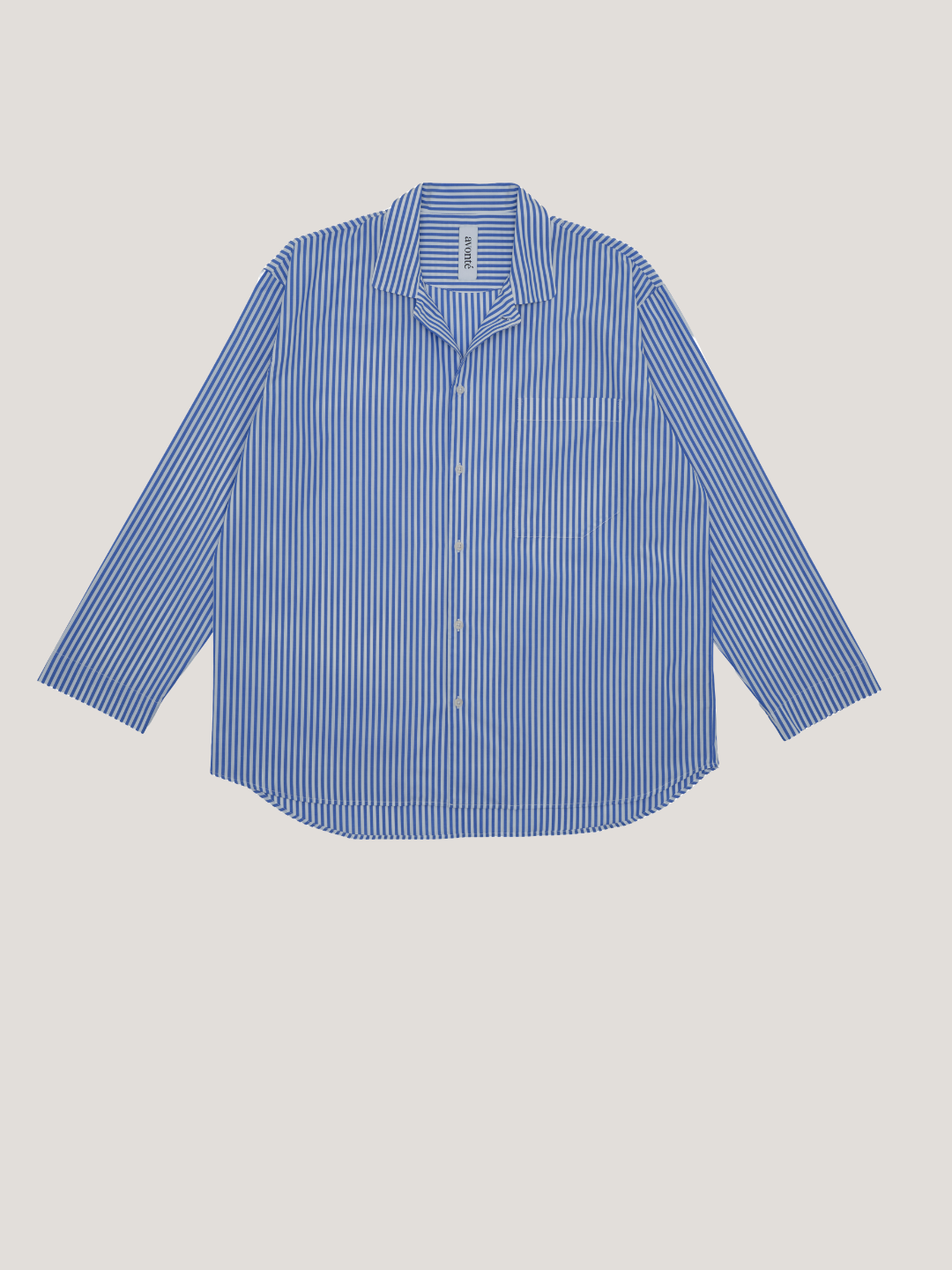 (Im)perfect Pyjama Shirt - indigo blue stripe - S