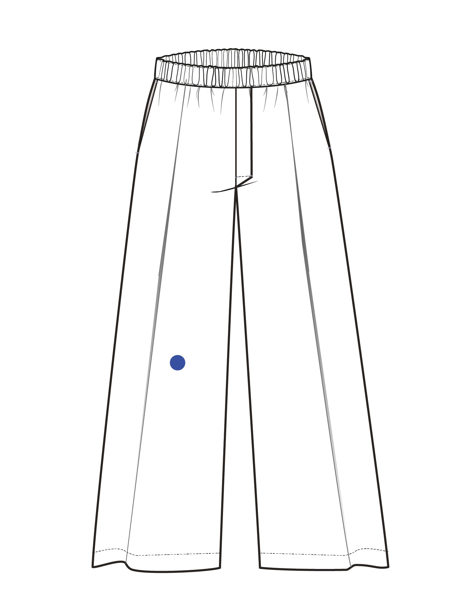 (Im)perfecte Wideleg Pyjama Pants - midnight blue - L