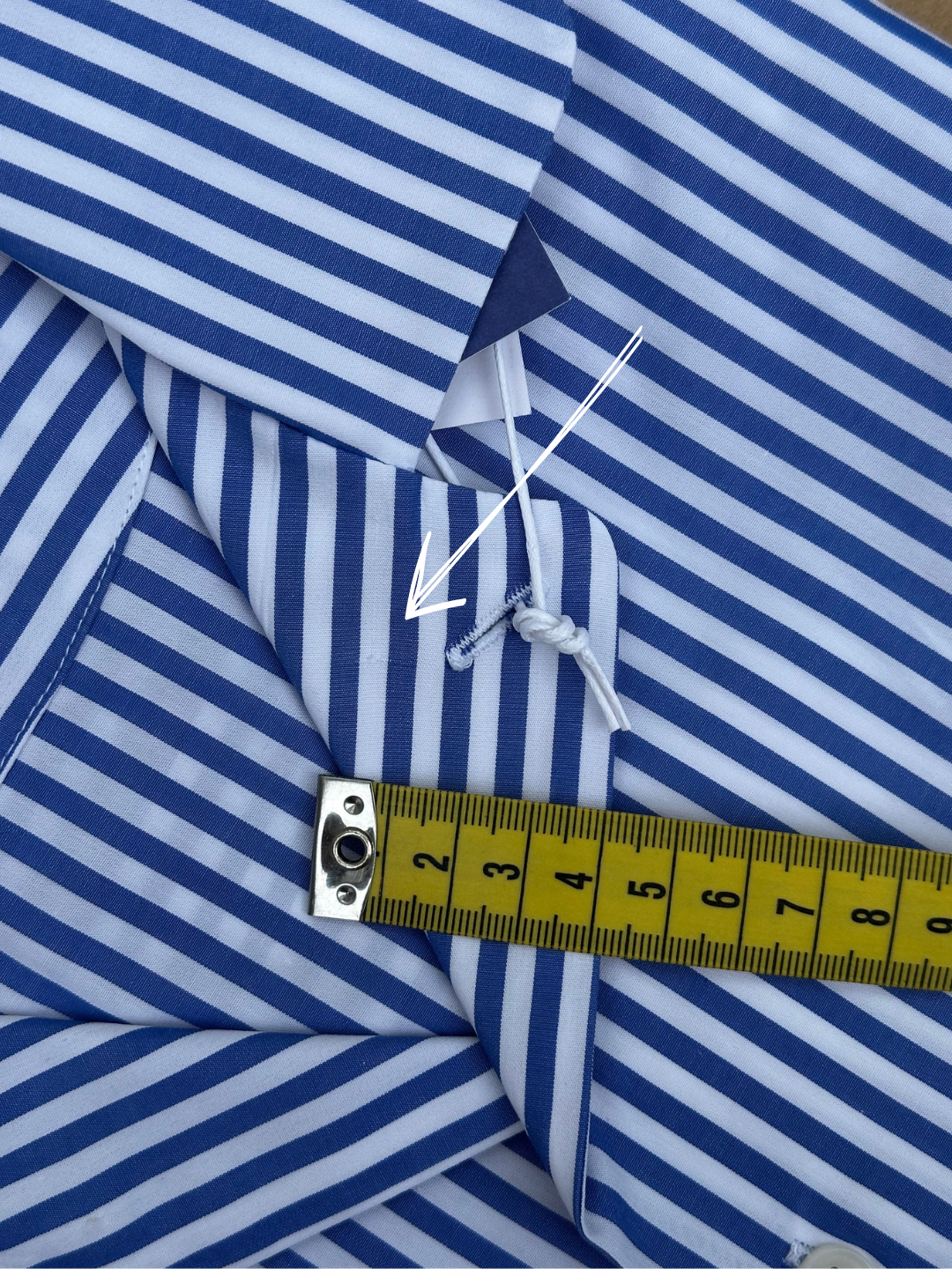 (Im)perfect Pyjama Shirt - indigo blue stripe - S