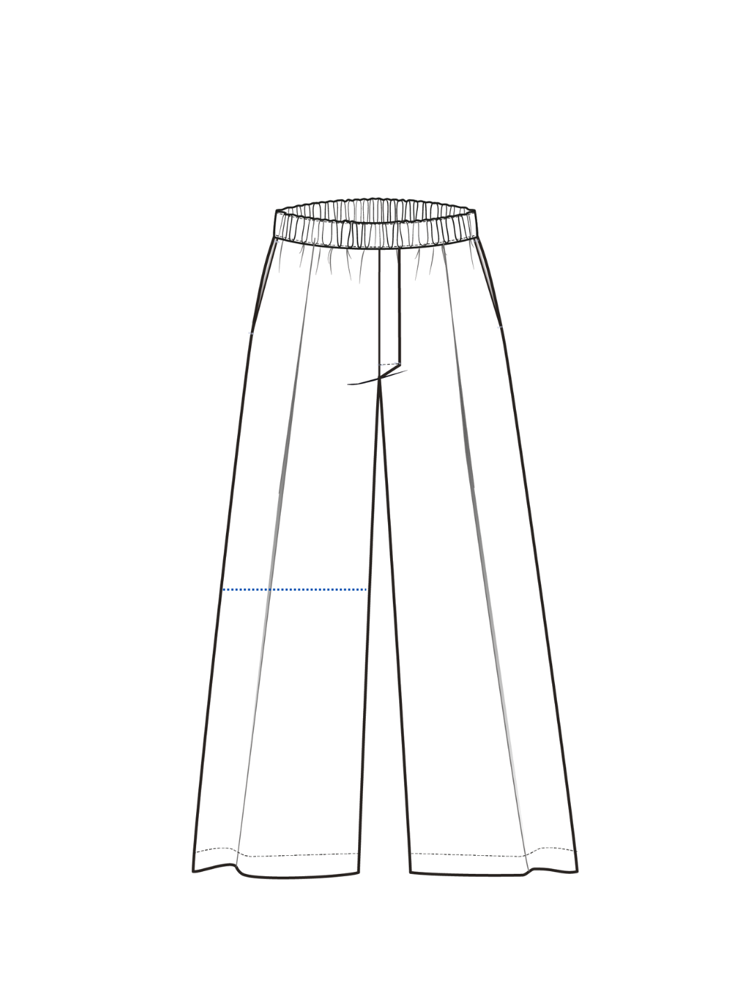 (Im)perfect Wideleg Pyjama Pants - indigo blue stripe - S