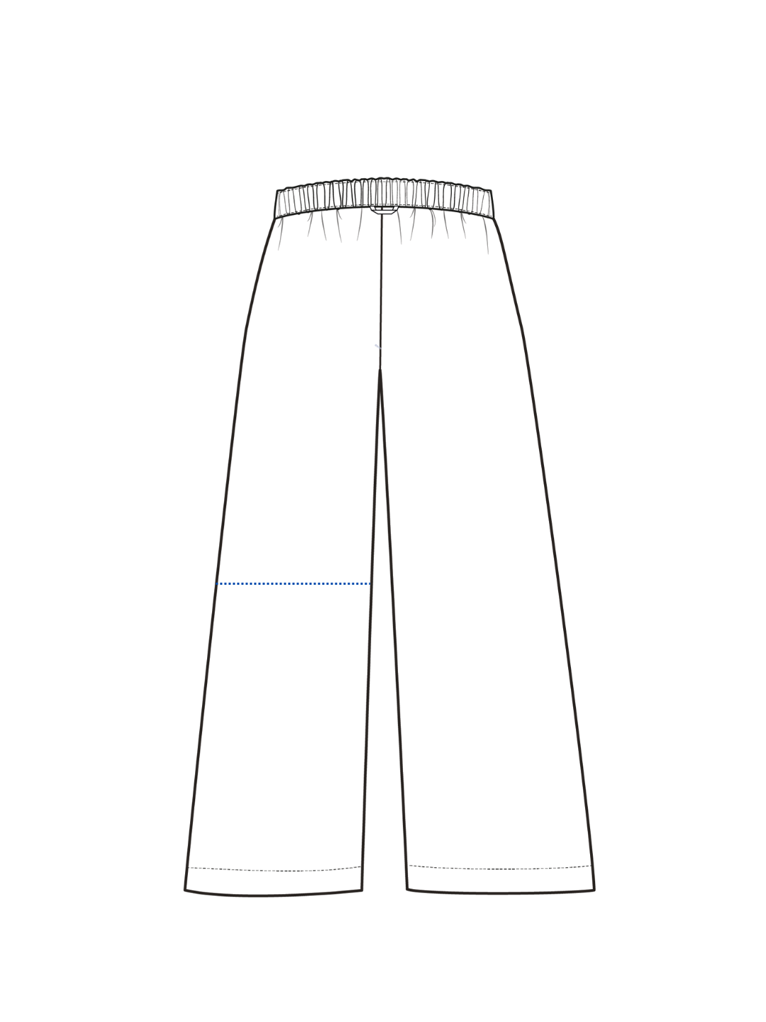 (Im)perfect Wideleg Pyjama Pants - indigo blue stripe - S