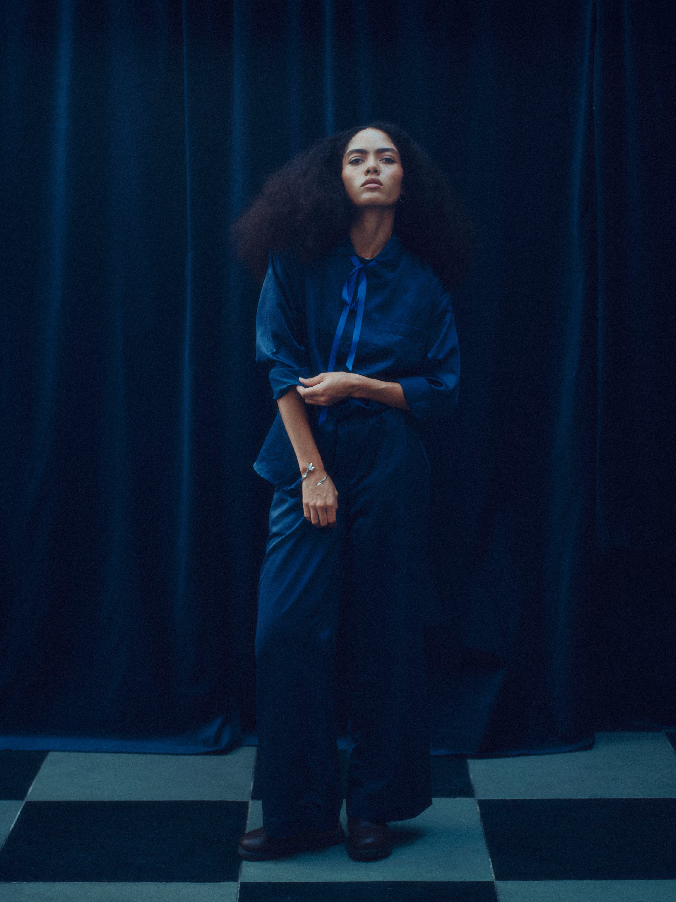 Pyjama Shirt - midnight blue