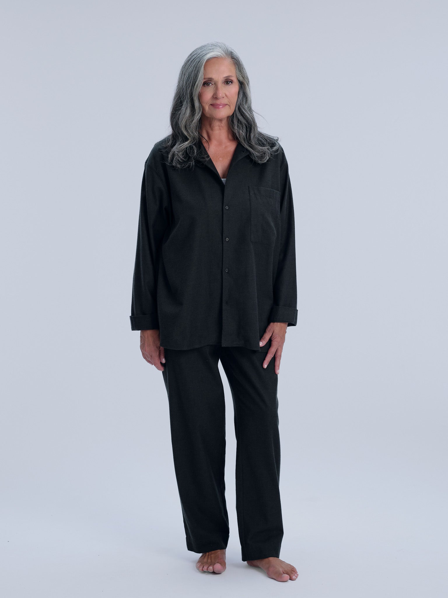 Pyjamaset (Hemd + Hose) - forest green