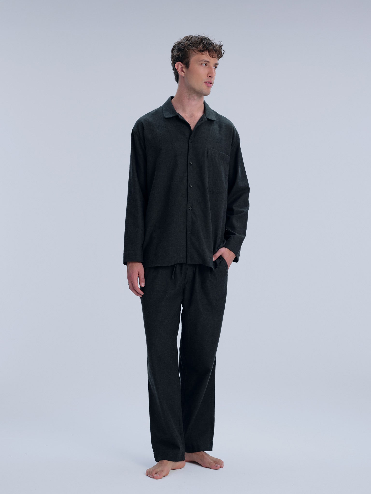 Pyjamaset (Hemd + Hose) - forest green