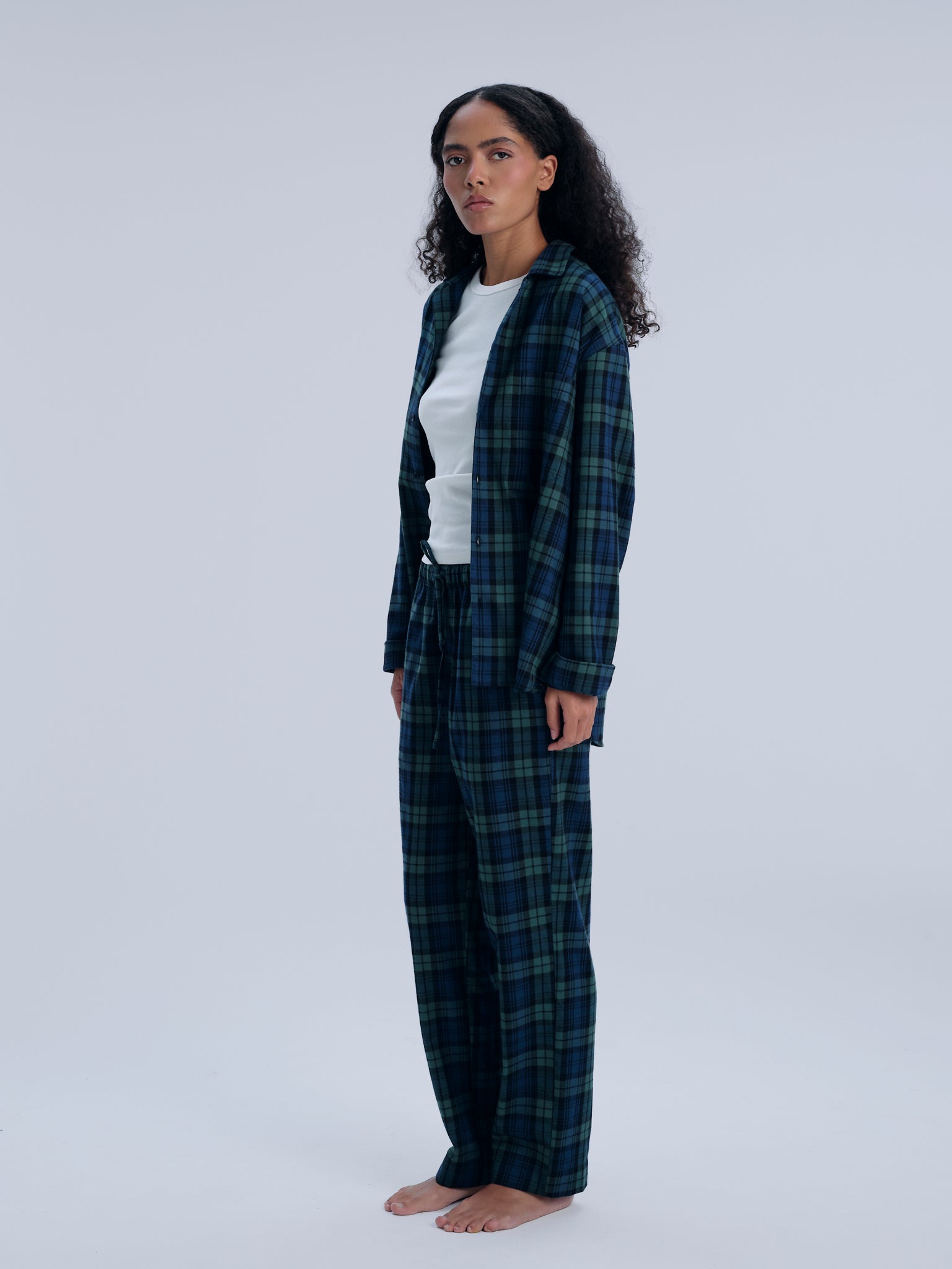 Pyjamaset (Hemd + Hose) - pine lake check