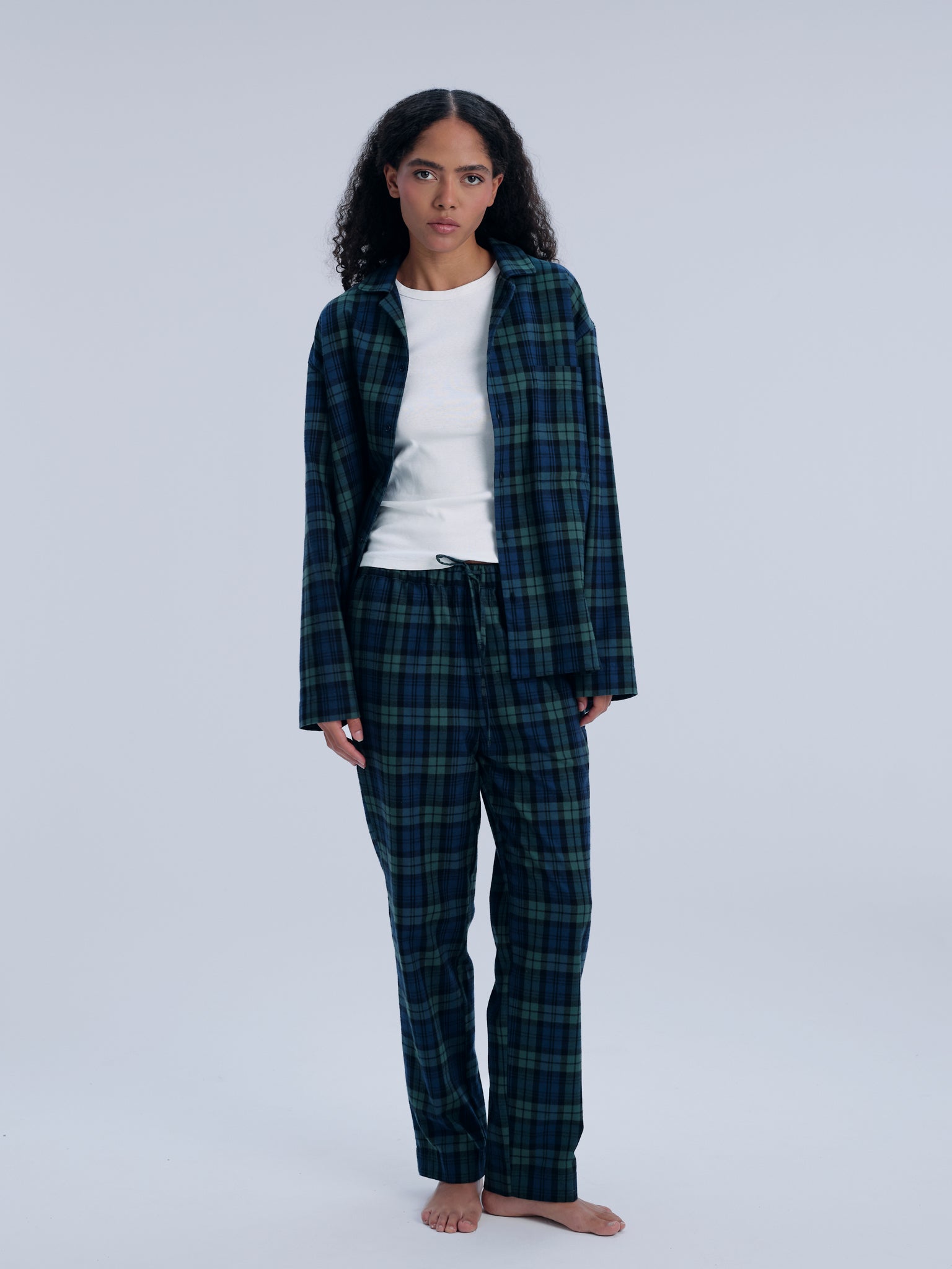 Pyjamaset (Hemd + Hose) - pine lake check