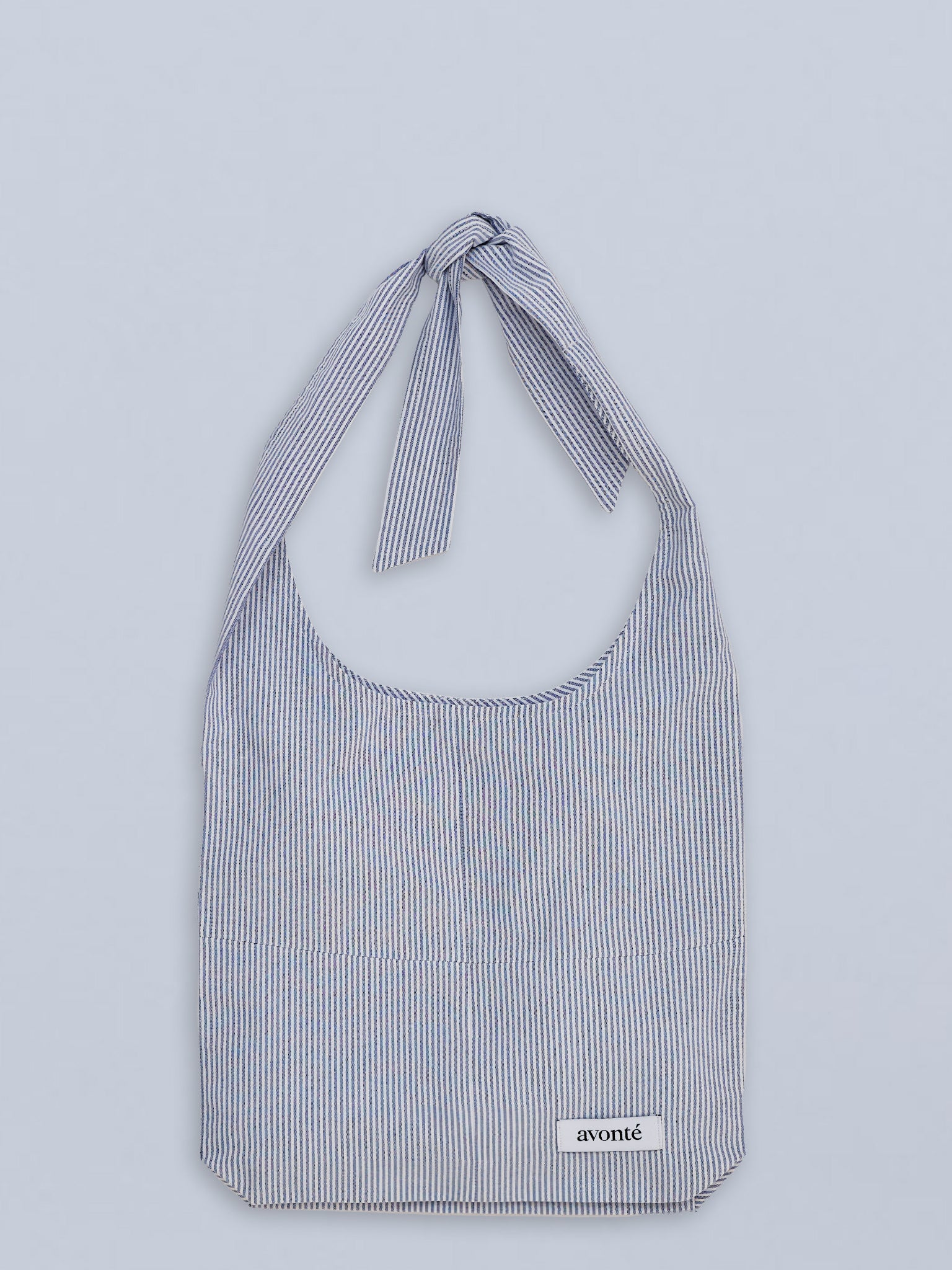 Tasche - powder blue stripe