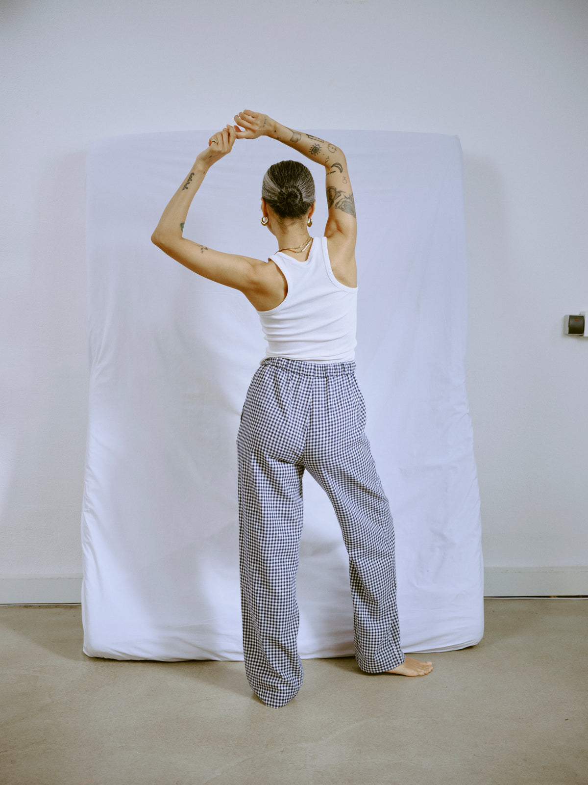 Pyjama Pants 2.0 - little navy check