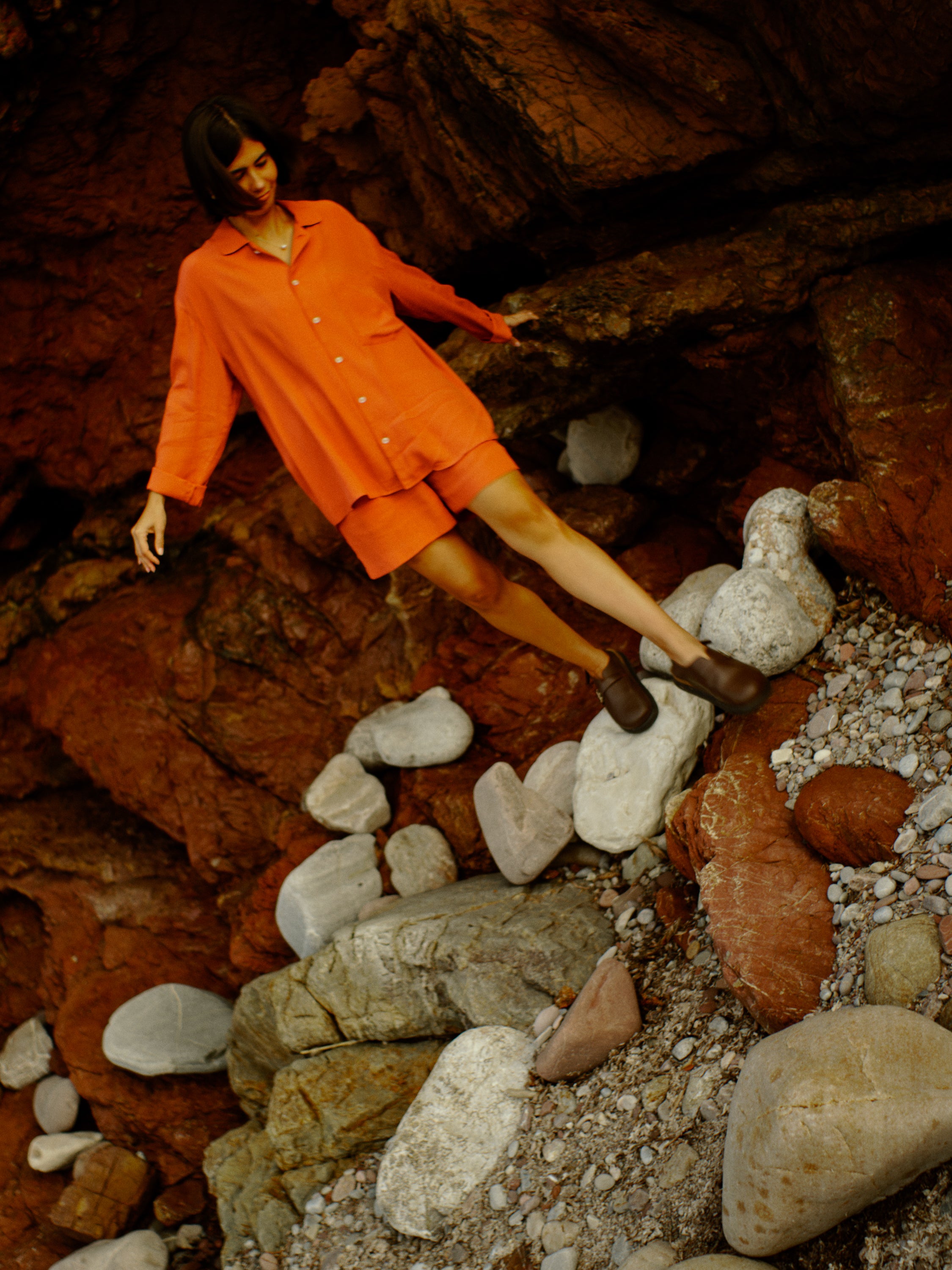 Easy Shorts - terracotta