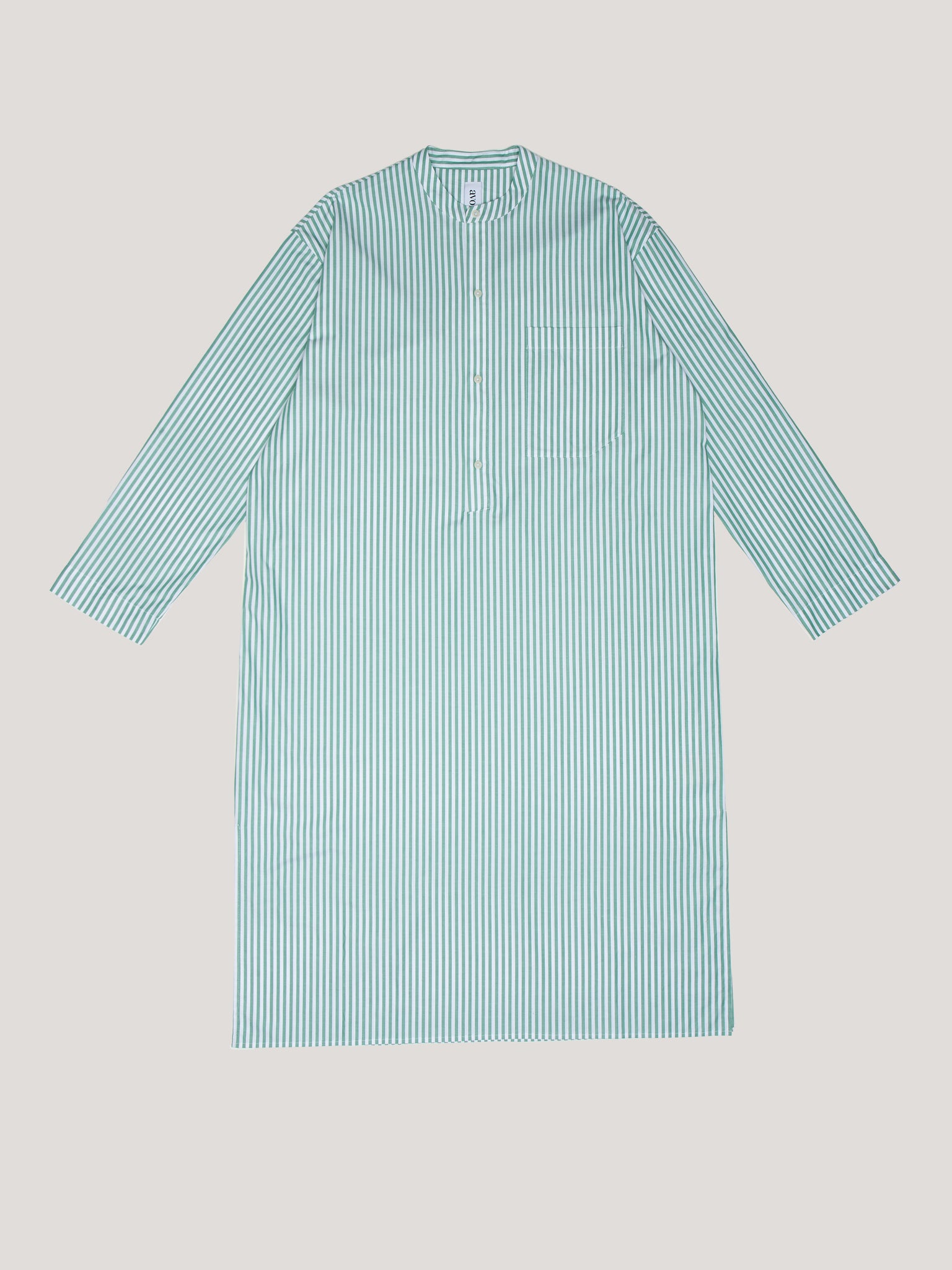 (Im)perfect Nightshirt - gratitude green stripe - M