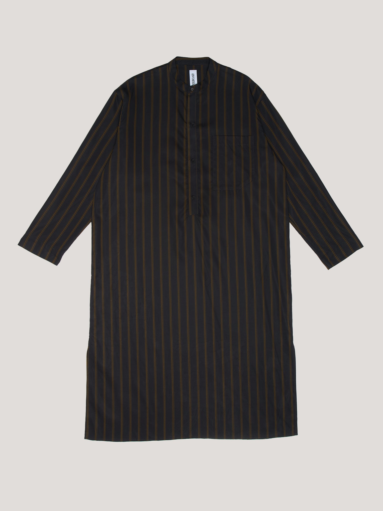 (Im)perfect Nightshirt - toffee pinstripe - L