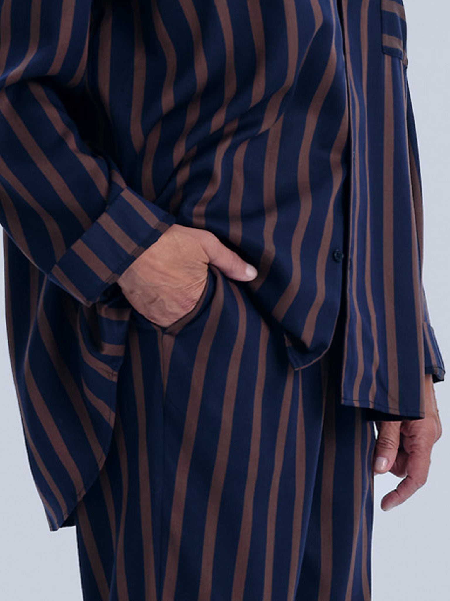 Pyjamahose - chocolate night stripe