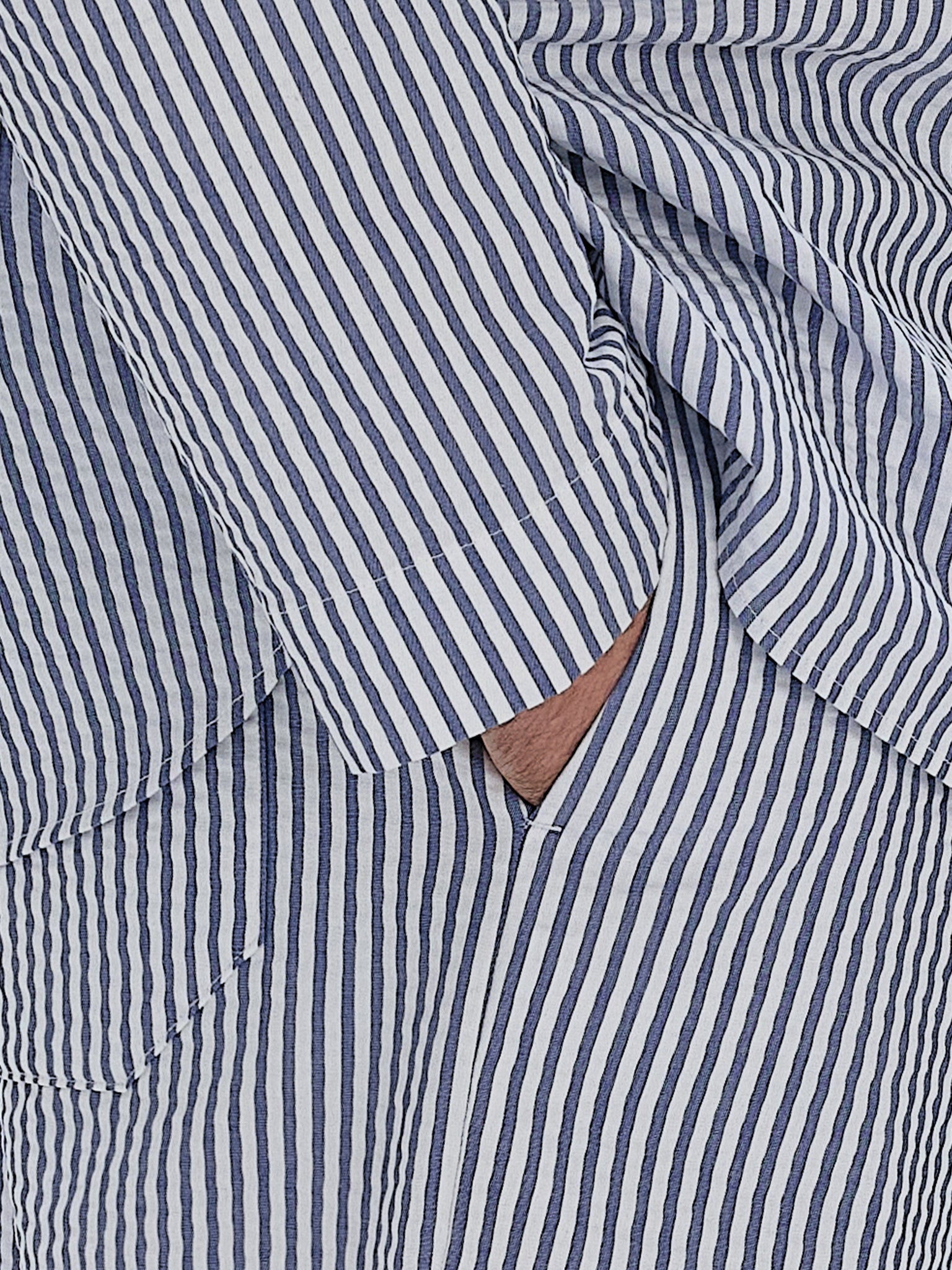 Pyjama Shorts - classic blue stripe