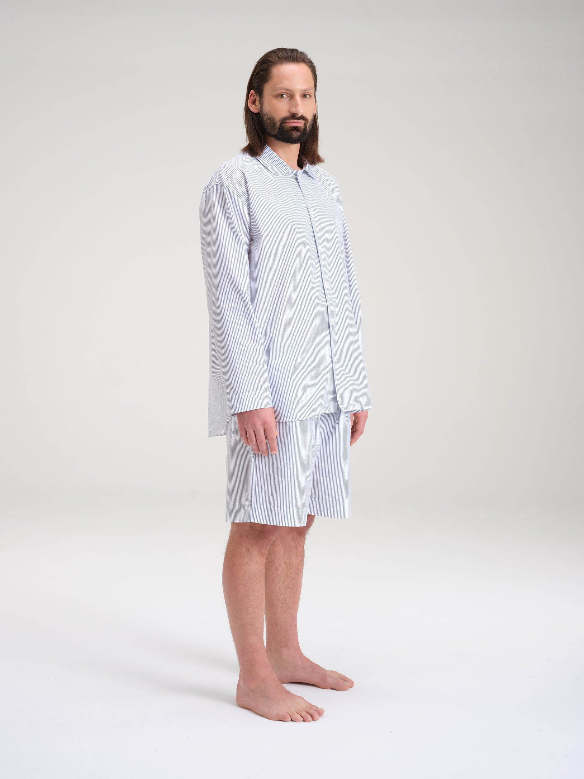 Pyjama Set (Shirt+ Shorts) - favourite fresh stripe