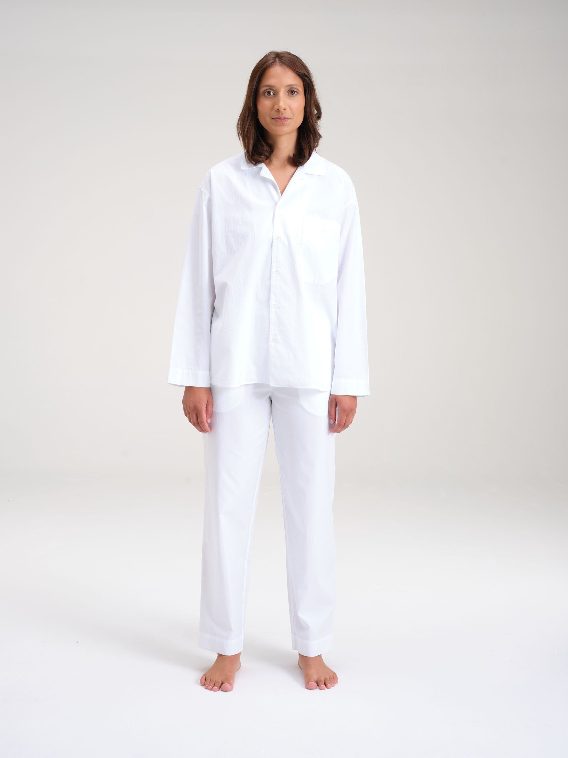 Pyjamahemd - worthy white