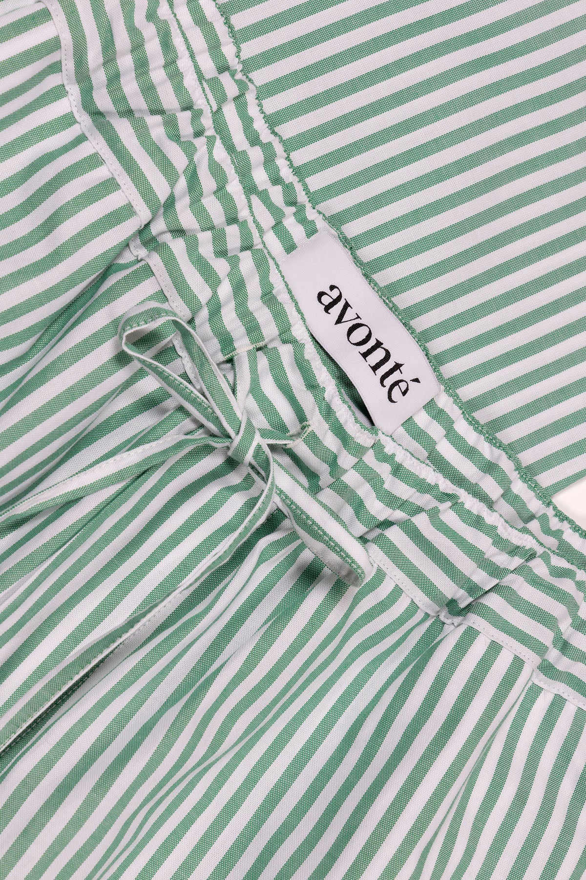 Pyjama Set - gratitude green stripe